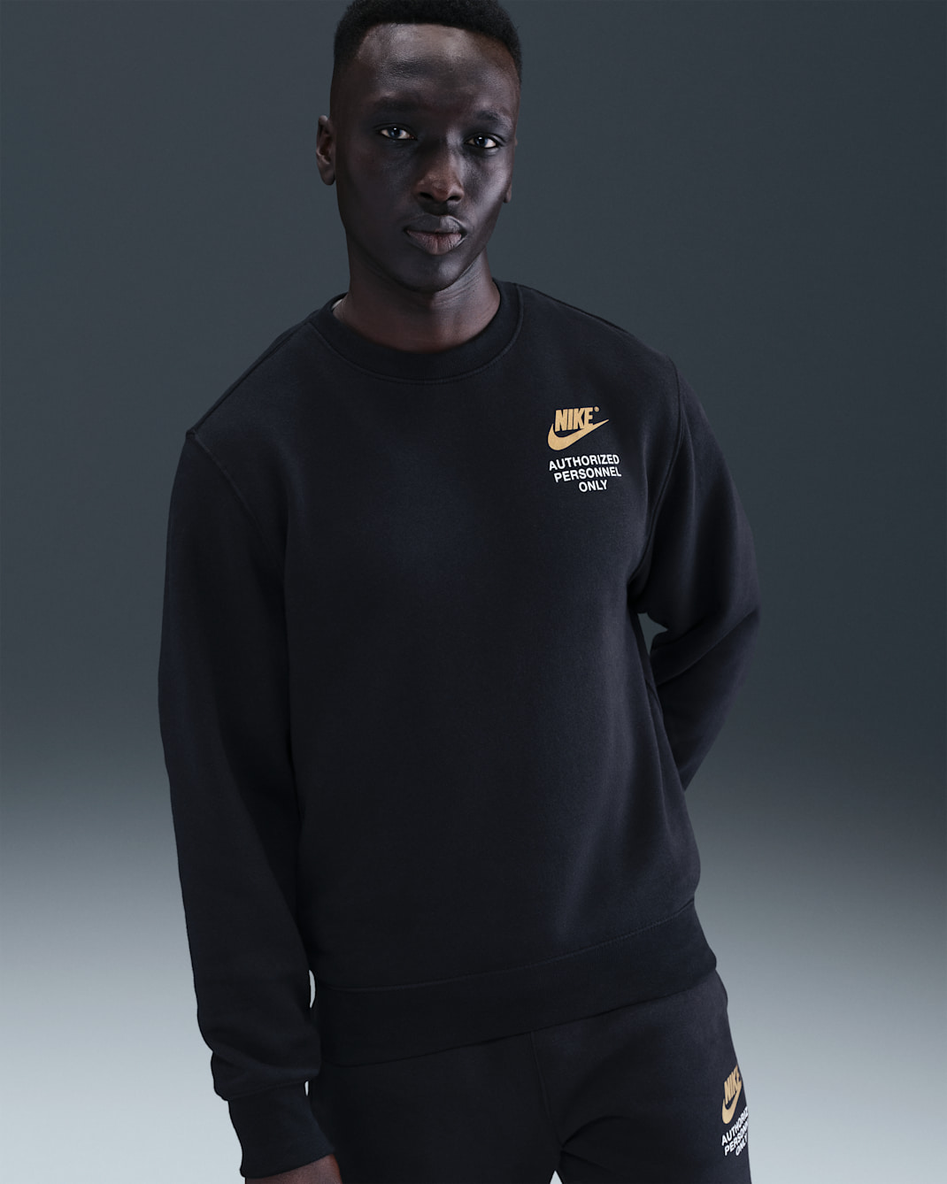Felpa a girocollo in fleece Nike Sportswear Club – Uomo - Nero