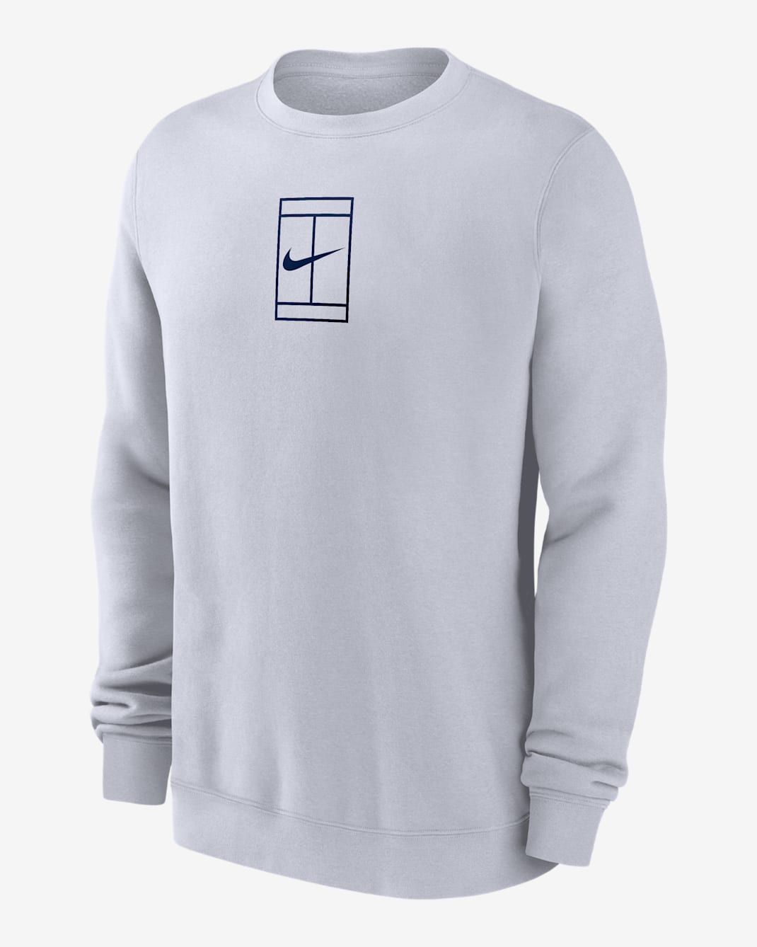 Nike Club Men's Tennis Fleece Crew - White