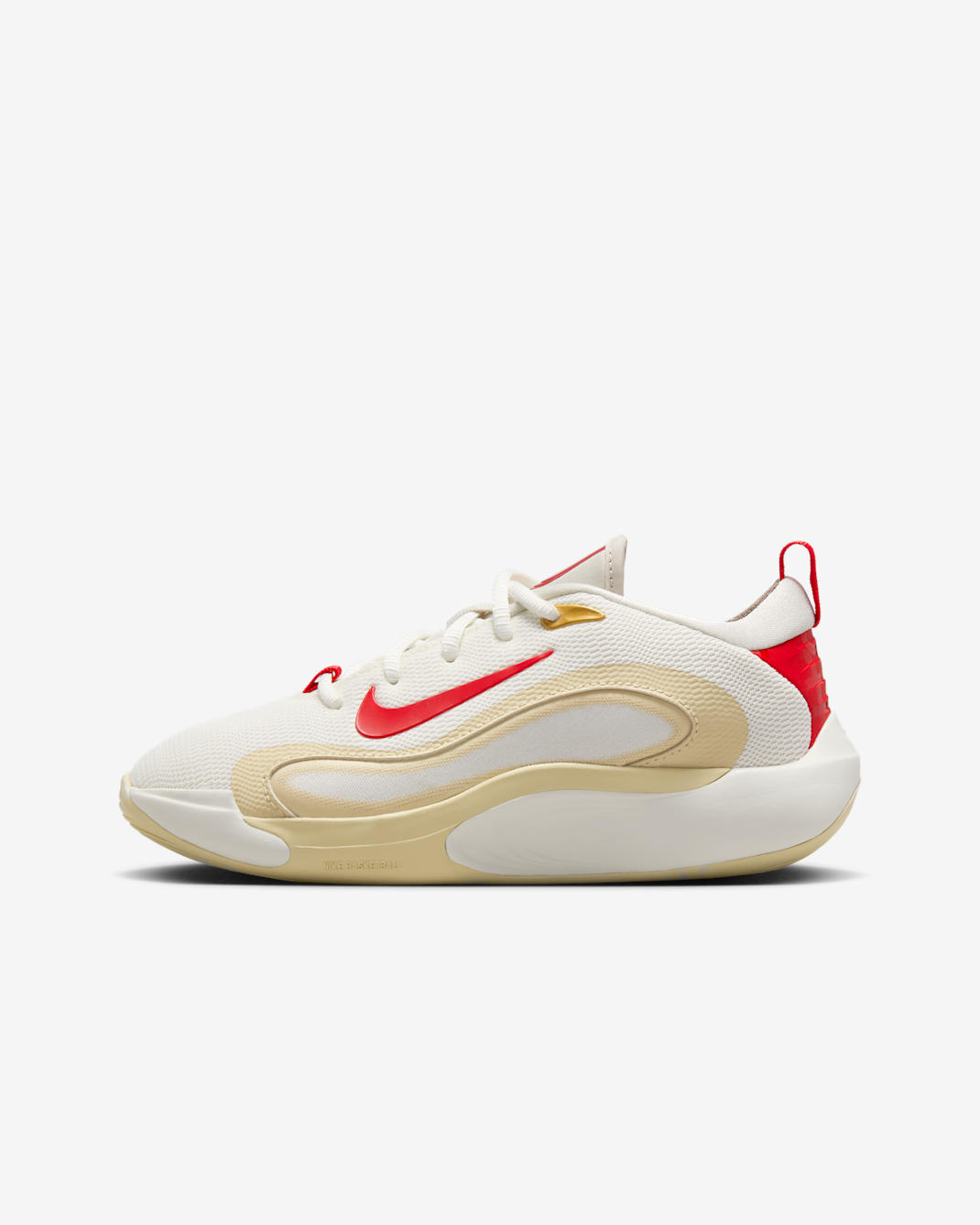 Nike IsoFly Big Kids' Basketball Shoes - Sail/Light Bone/Light Khaki/University Red