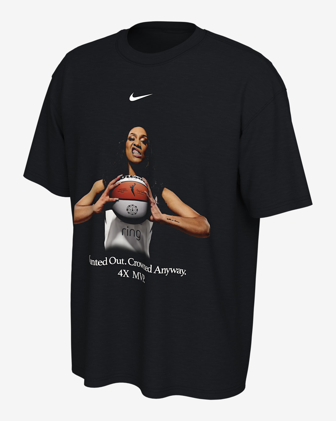 Playera Nike de la WNBA 2025 jugadora más valiosa A'ja Wilson - Negro