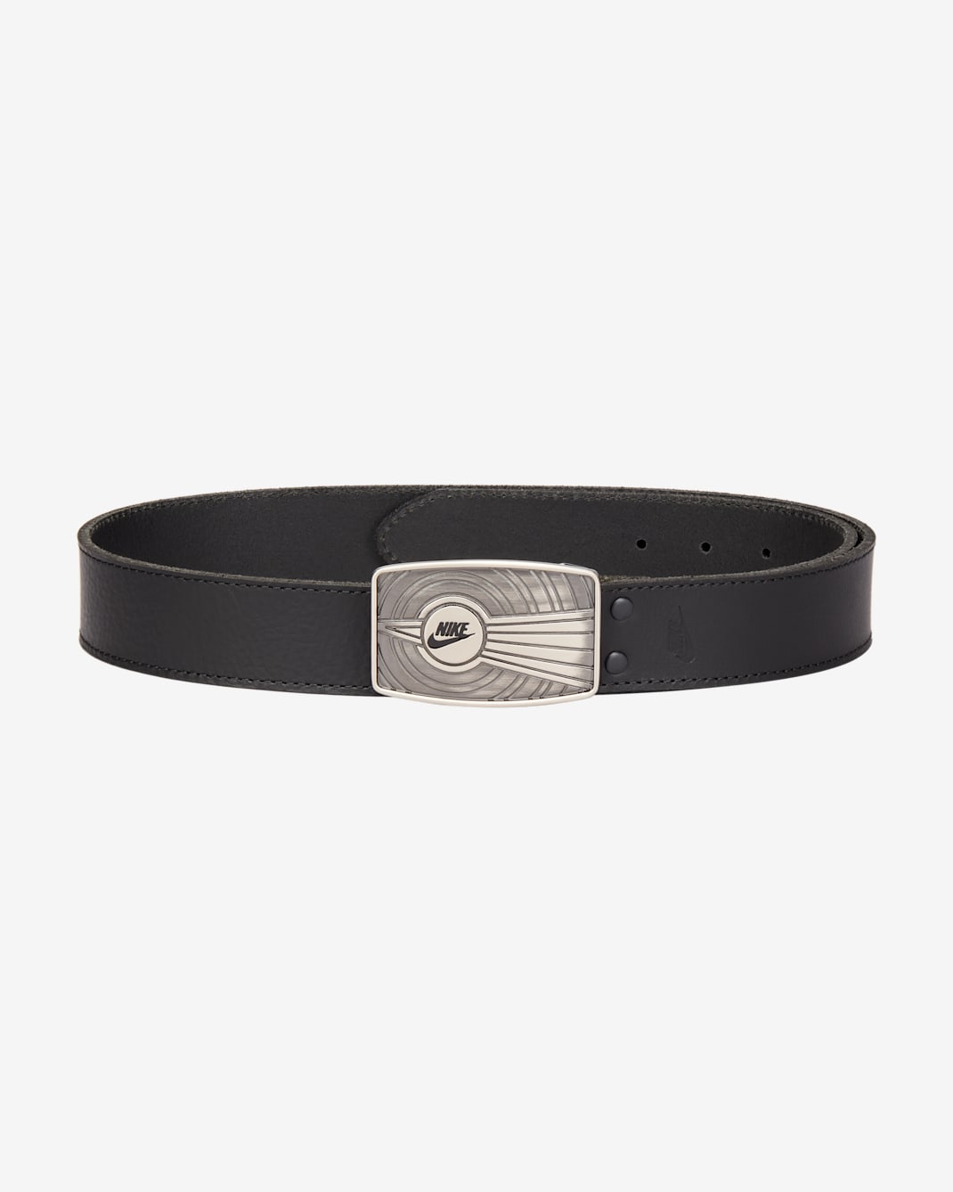 Cinturón de cuero para hombre Nike - Negro