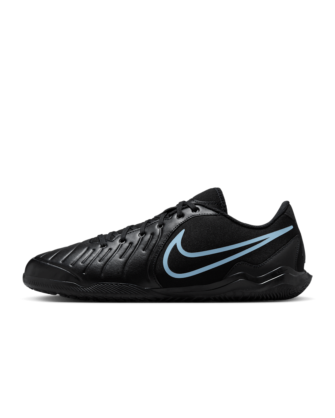 Nike Tiempo Legend 10 Club Indoor Court Low-Top Football Shoes - Black/Black