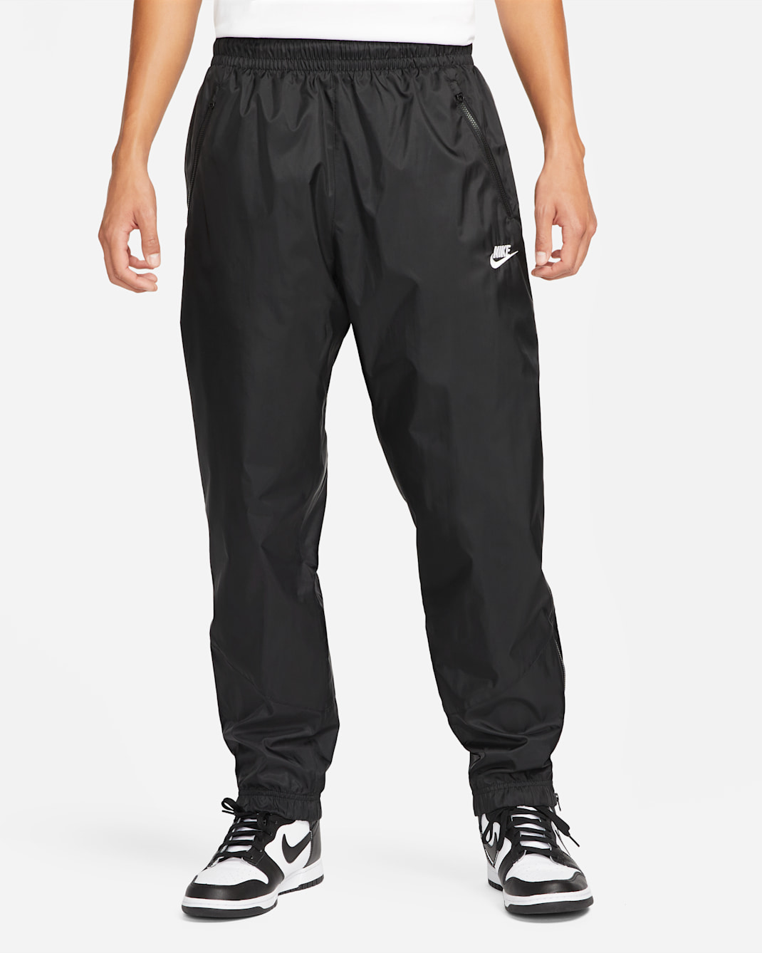 Nike Windrunner Men's Woven Lined Trousers - Black/Black/White