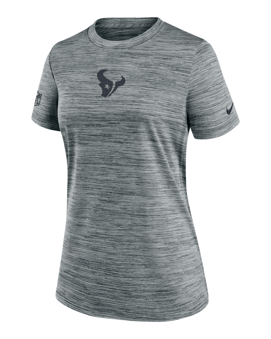 Playera Nike Dri-FIT de la NFL para mujer Houston Texans Sideline Team Issue Velocity - Gris jaspeado