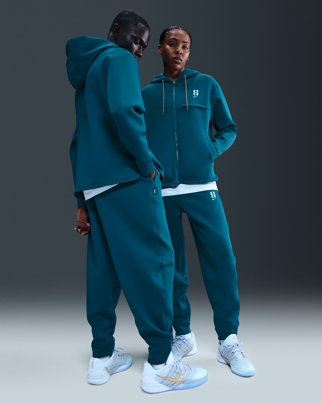 Sabrina Dri-FIT Loose Basketball Pants - Blue Force/Glacier Blue/Glacier Blue