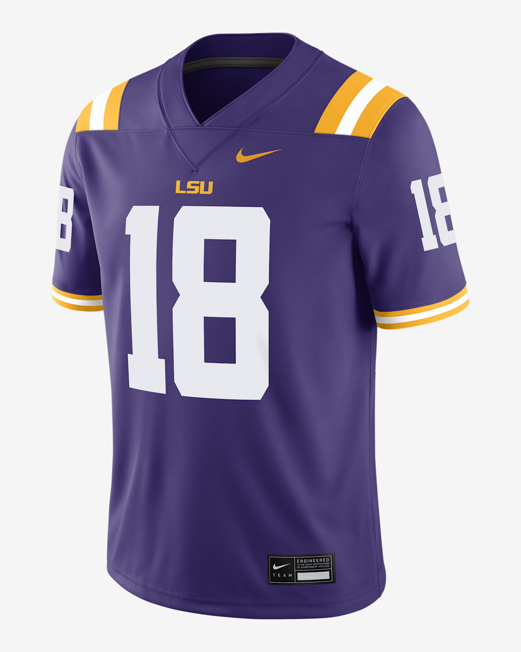 Jersey de juego Nike Dri-FIT College NIL para hombre Garrett Nussmeier LSU - Morado