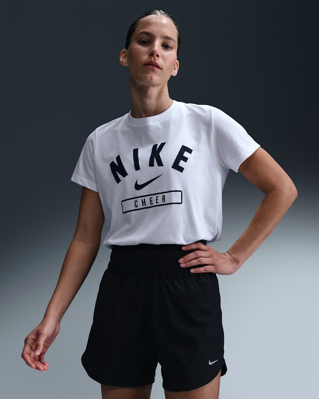 Nike Women's Cheer T-Shirt - White/Black