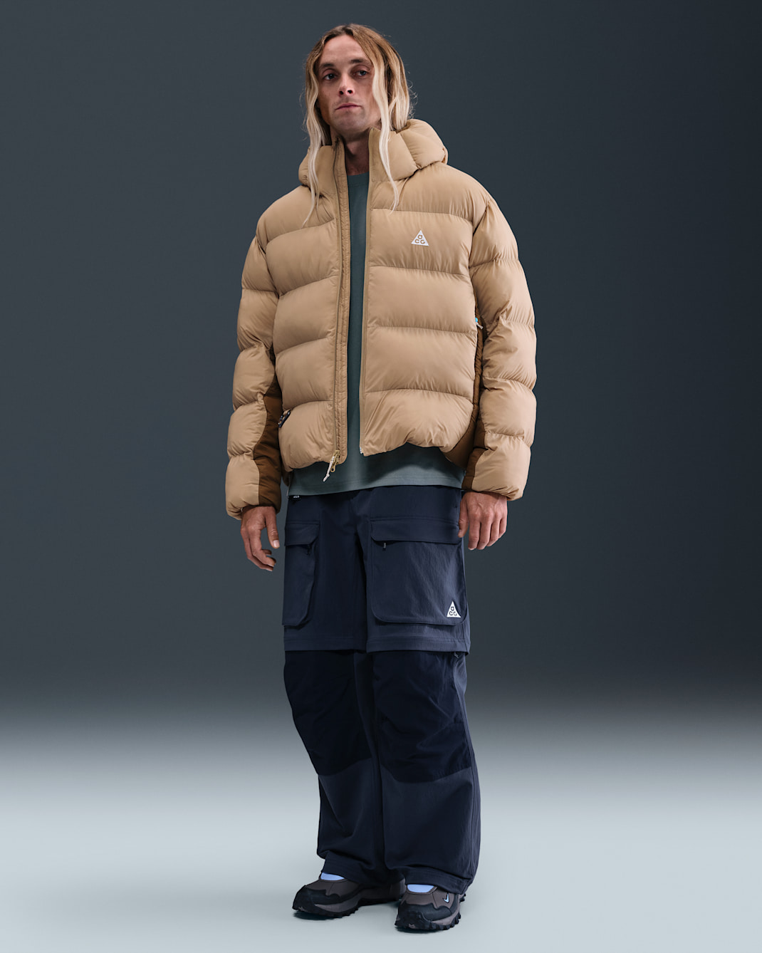 Pantalon cargo à zip Nike ACG « Smith Summit » pour homme - Thunder Blue/Obsidian/Summit White