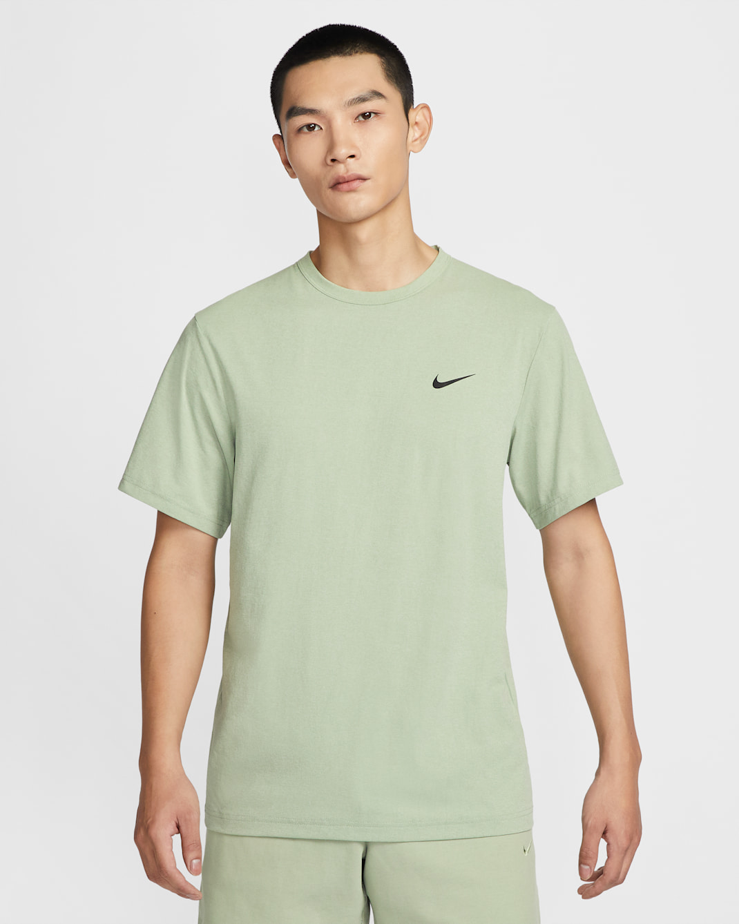 Nike Dri-FIT UV Hyverse 男款短袖健身上衣 - Jade Horizon/黑色