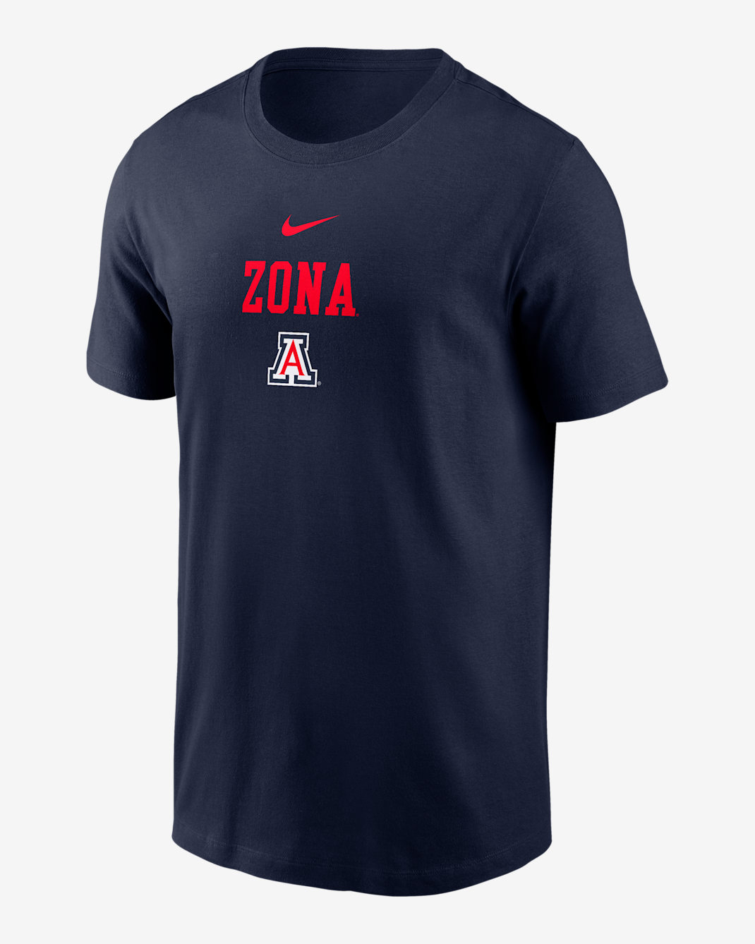 Arizona 2-Hit Stacked Men's Nike College T-Shirt - Navy
