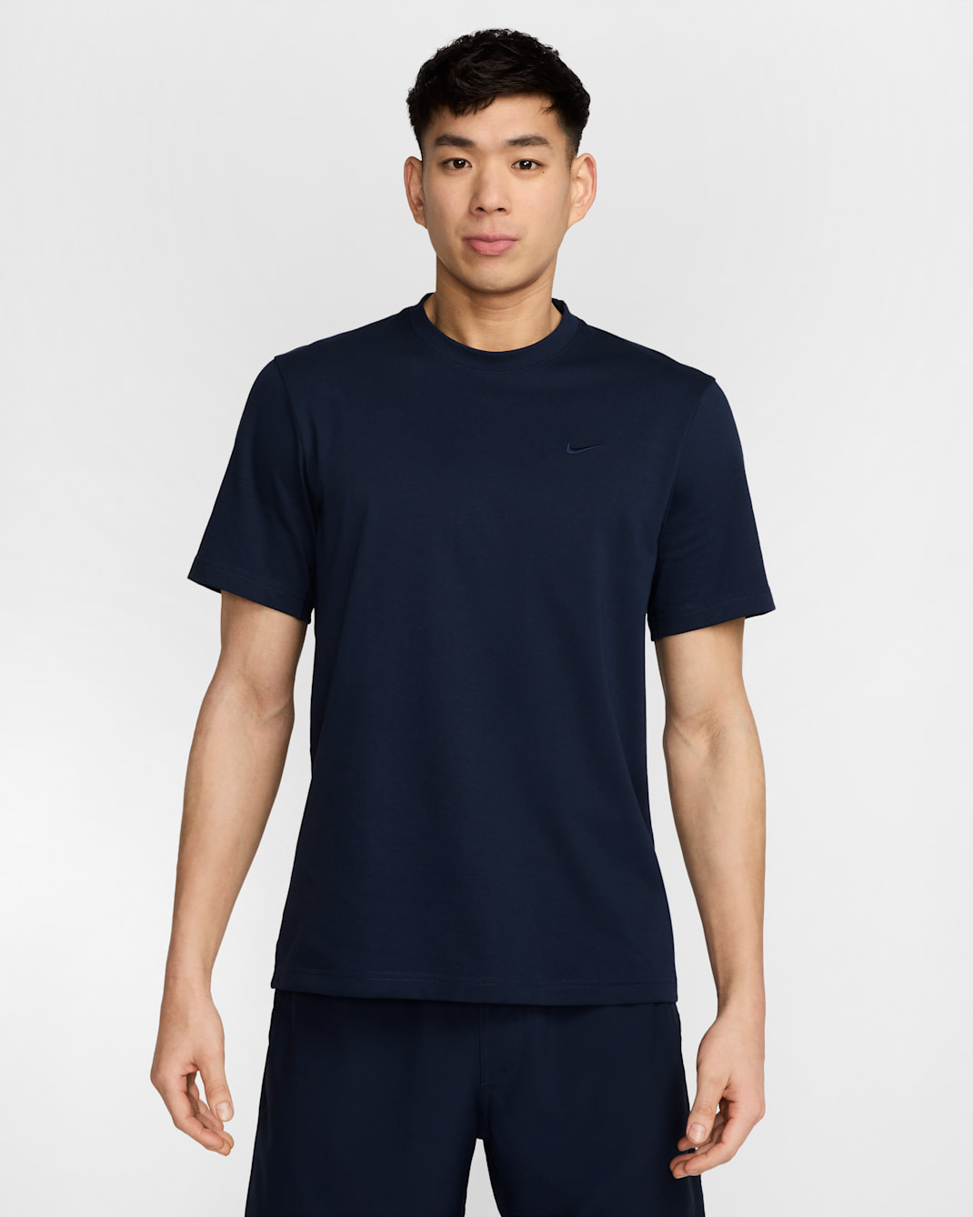 Nike Primary Men's Dri-FIT Short-Sleeve Versatile Top - Obsidian/Obsidian