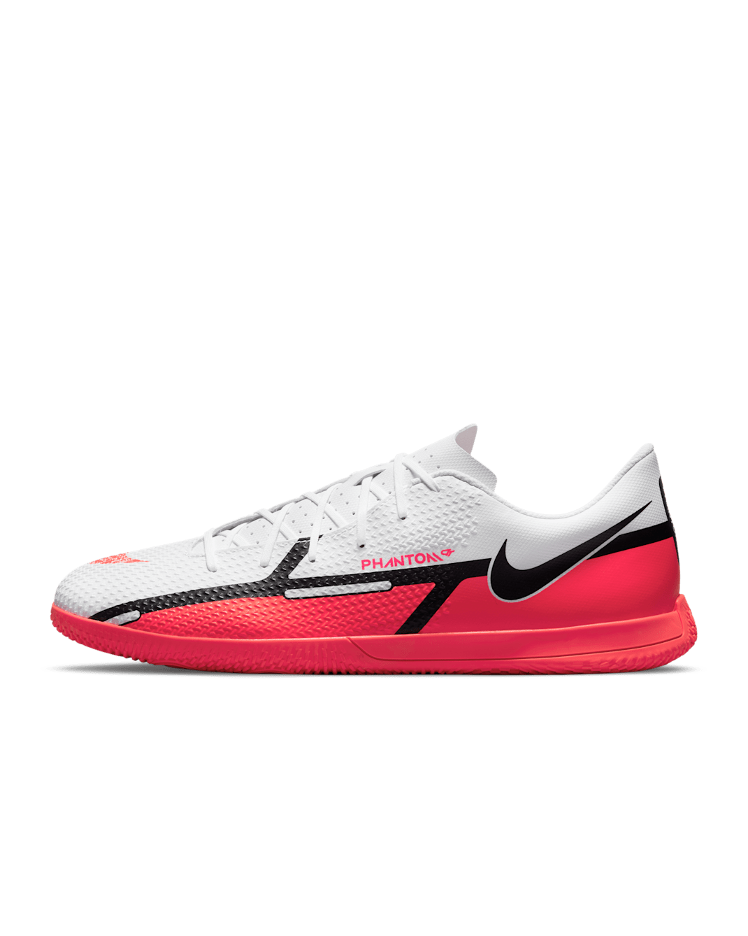 Nike Phantom GT2 Club IC Indoor Court Football Shoes - White/Volt/Black/Bright Crimson