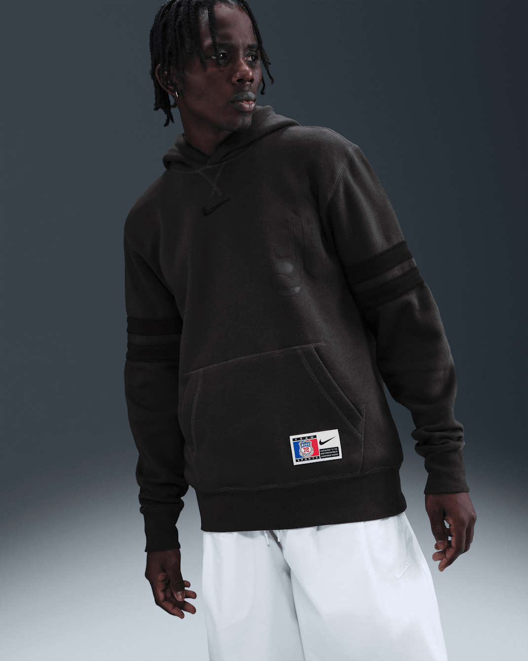 Nike Club Men's Fleece Pullover Hoodie - Off Noir
