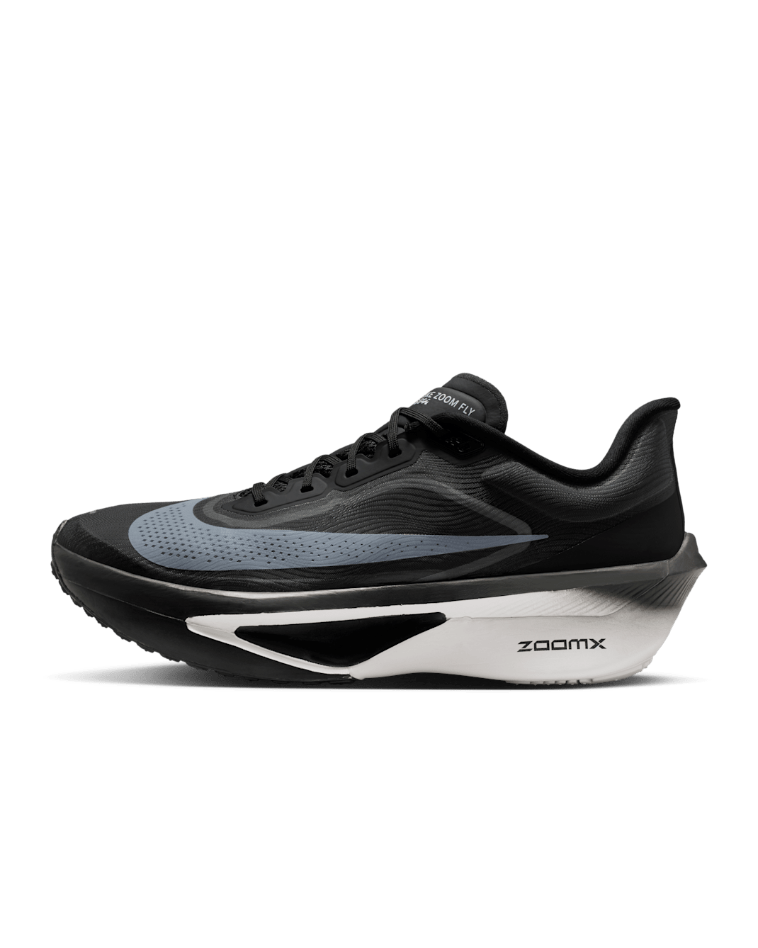 Nike Zoom Fly 6 Men's Road Racing Shoes - Black/Light Smoke Grey/White