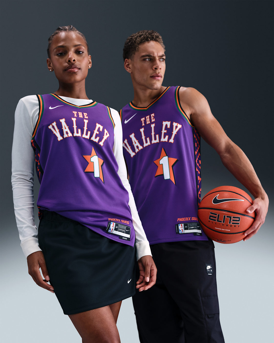 เสื้อแข่งผู้ชาย Nike Dri-FIT NBA Swingman Devin Booker Phoenix Suns 2024/25 City Edition - Field Purple