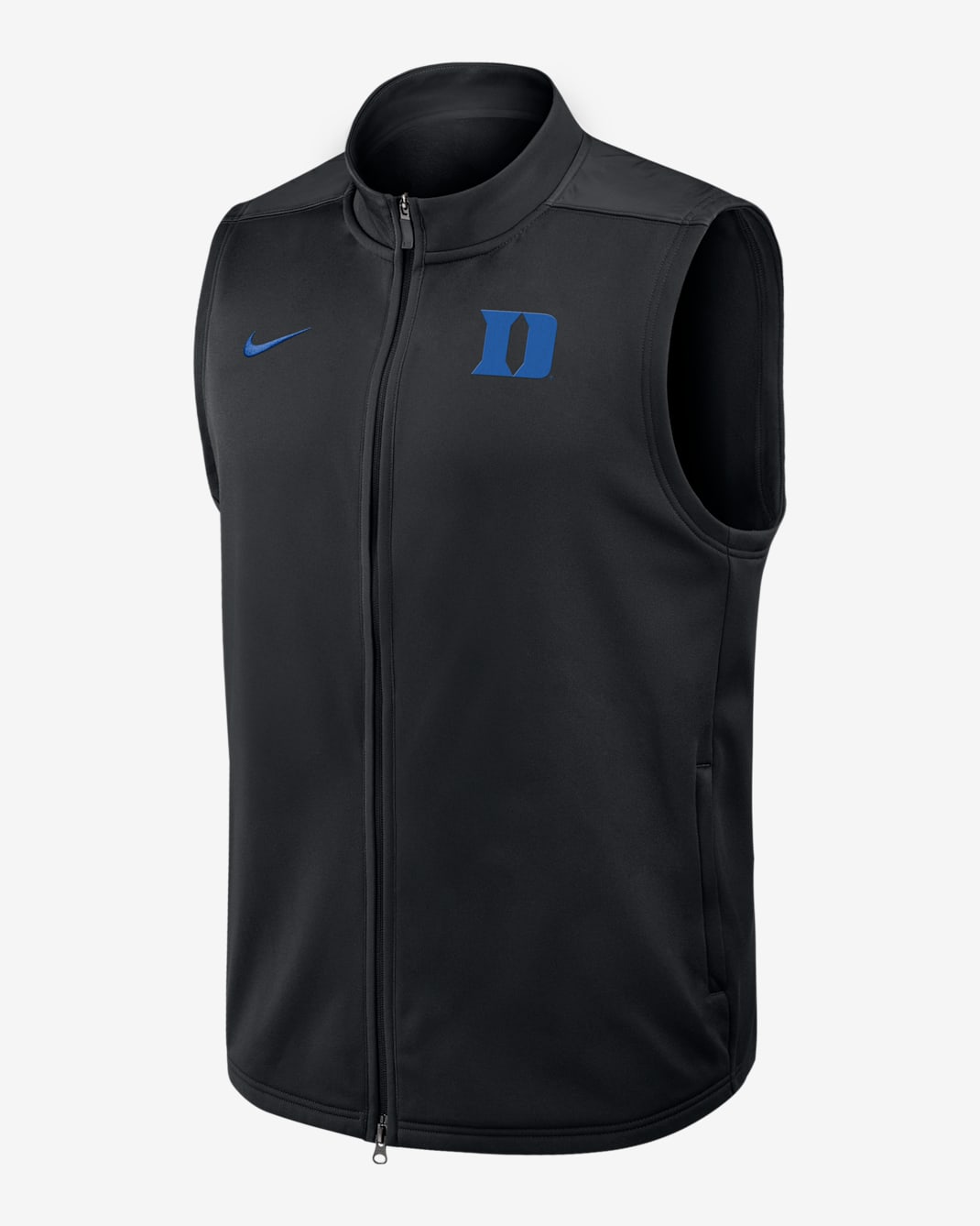 Chaleco universitario Nike Therma-FIT de cierre completo para hombre Duke Victory - Negro