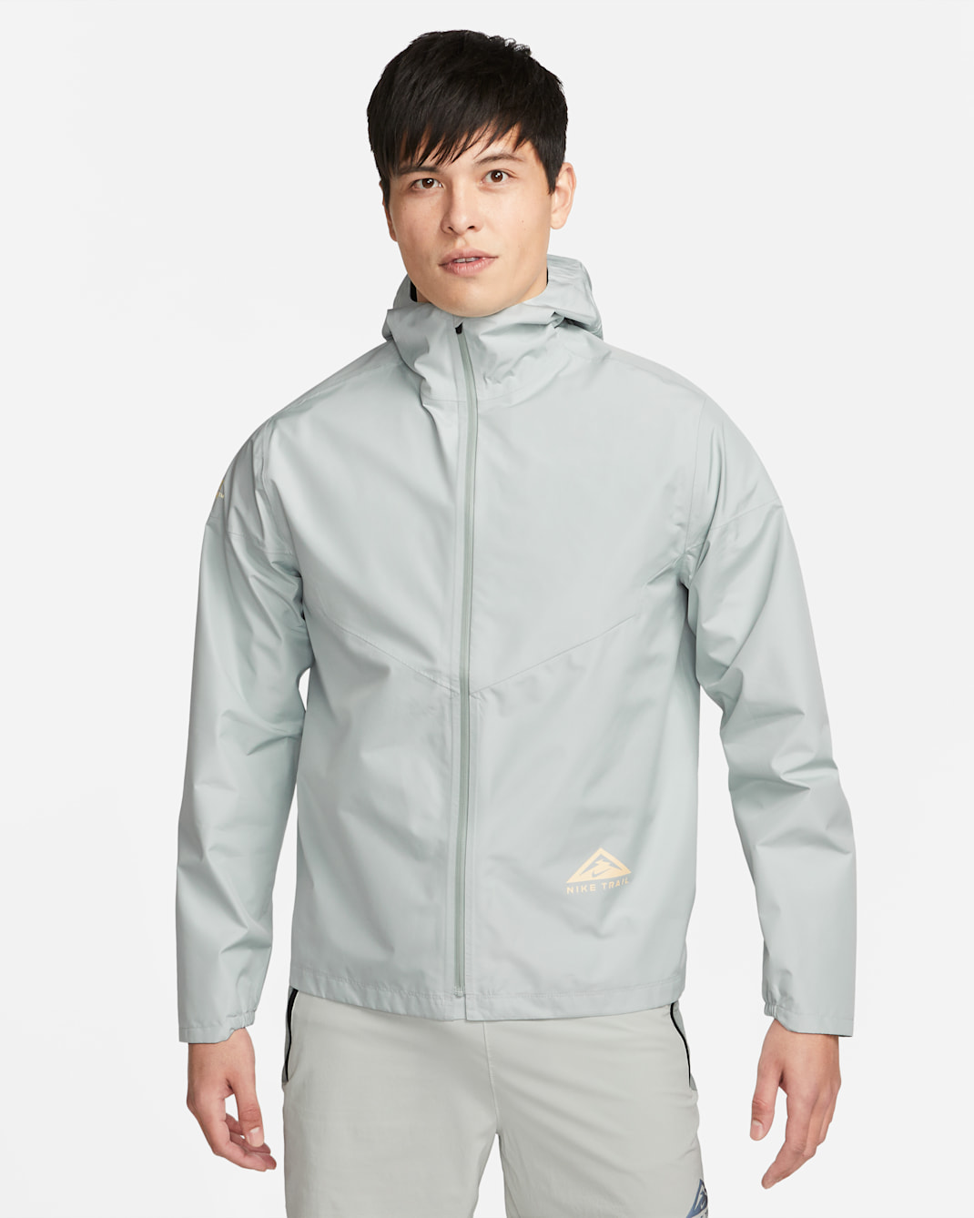 Nike GORE-TEX INFINIUM™ Men's Trail Running Jacket - Light Silver/Citron Pulse