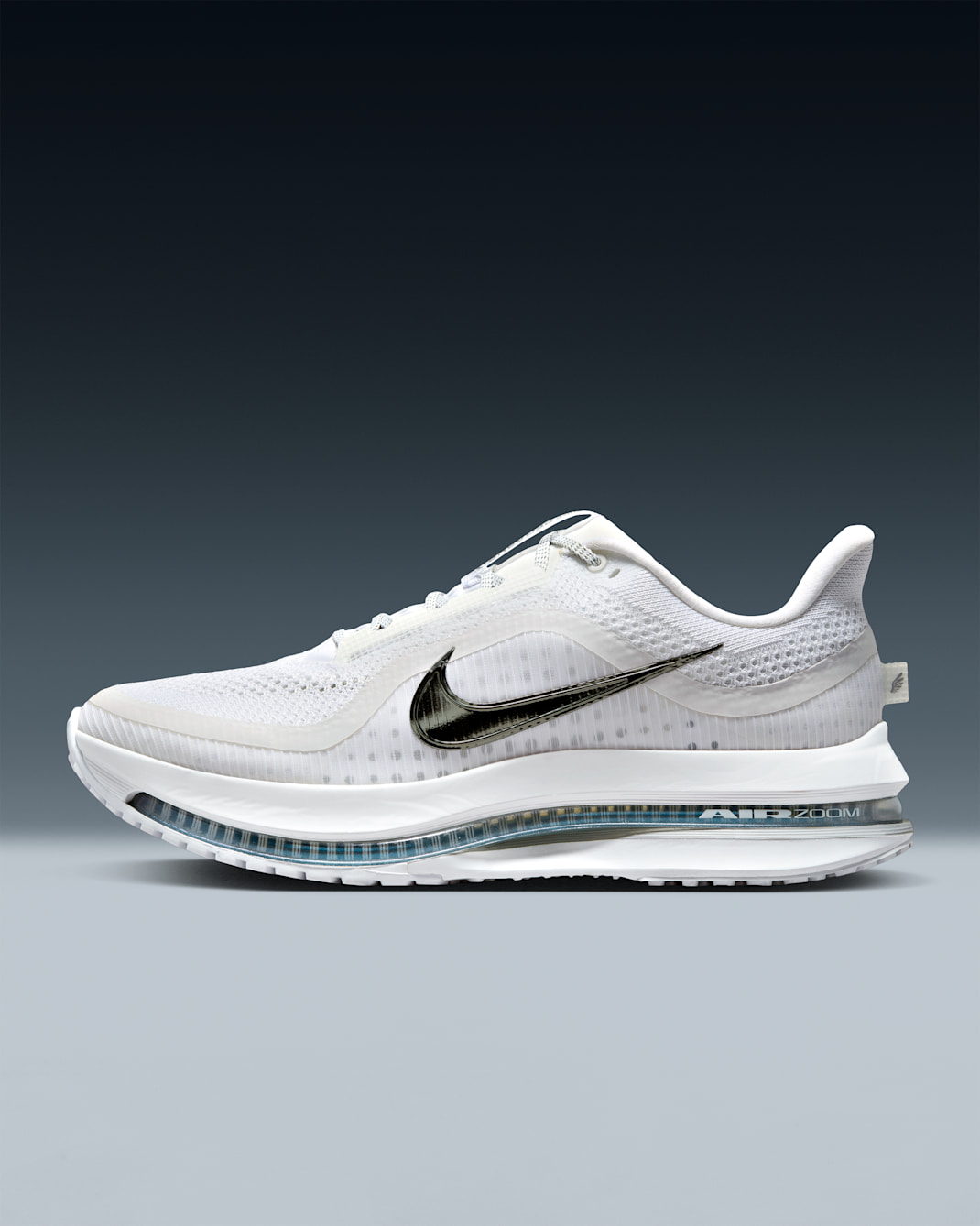Nike Pegasus Premium Men's Road Running Shoes - White/Metallic Silver/Metallic Silver