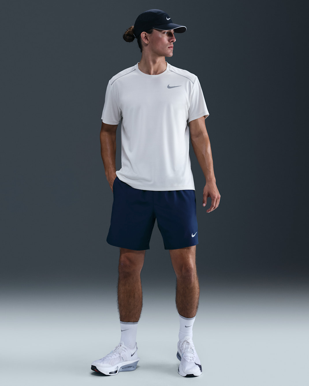 Nike Challenger Men's Dri-FIT 18cm (approx.) Unlined Running Shorts - Blue Void/Blue Void/Black