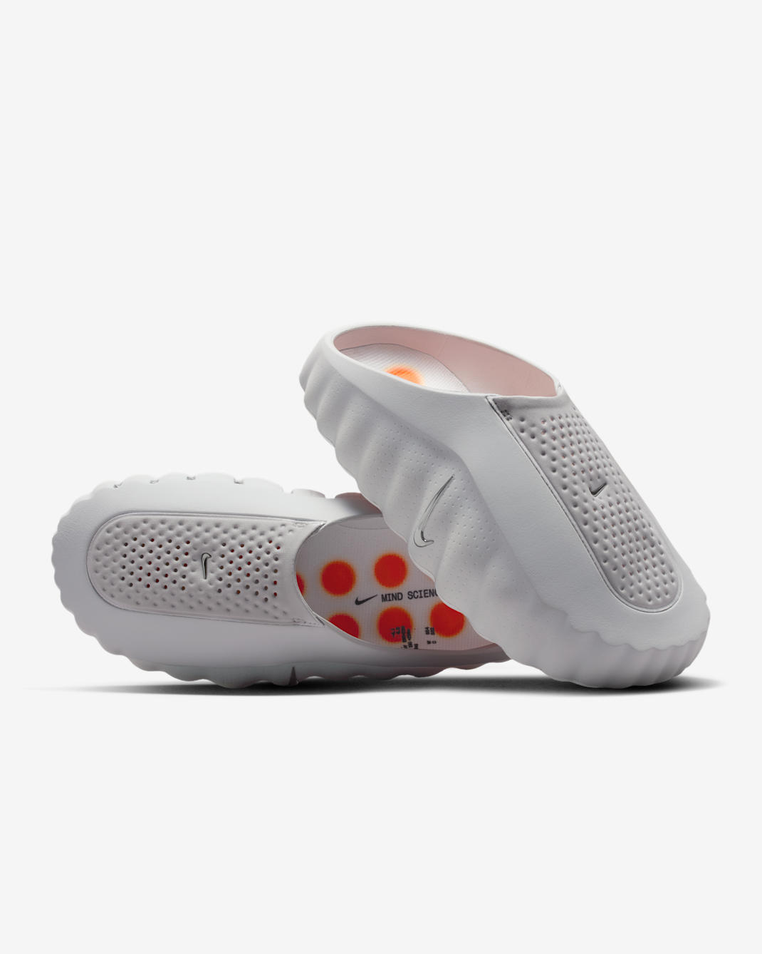 Mule Nike Mind 001 pregame – Donna - Light Smoke Grey/Photon Dust/Hyper Crimson/Chrome