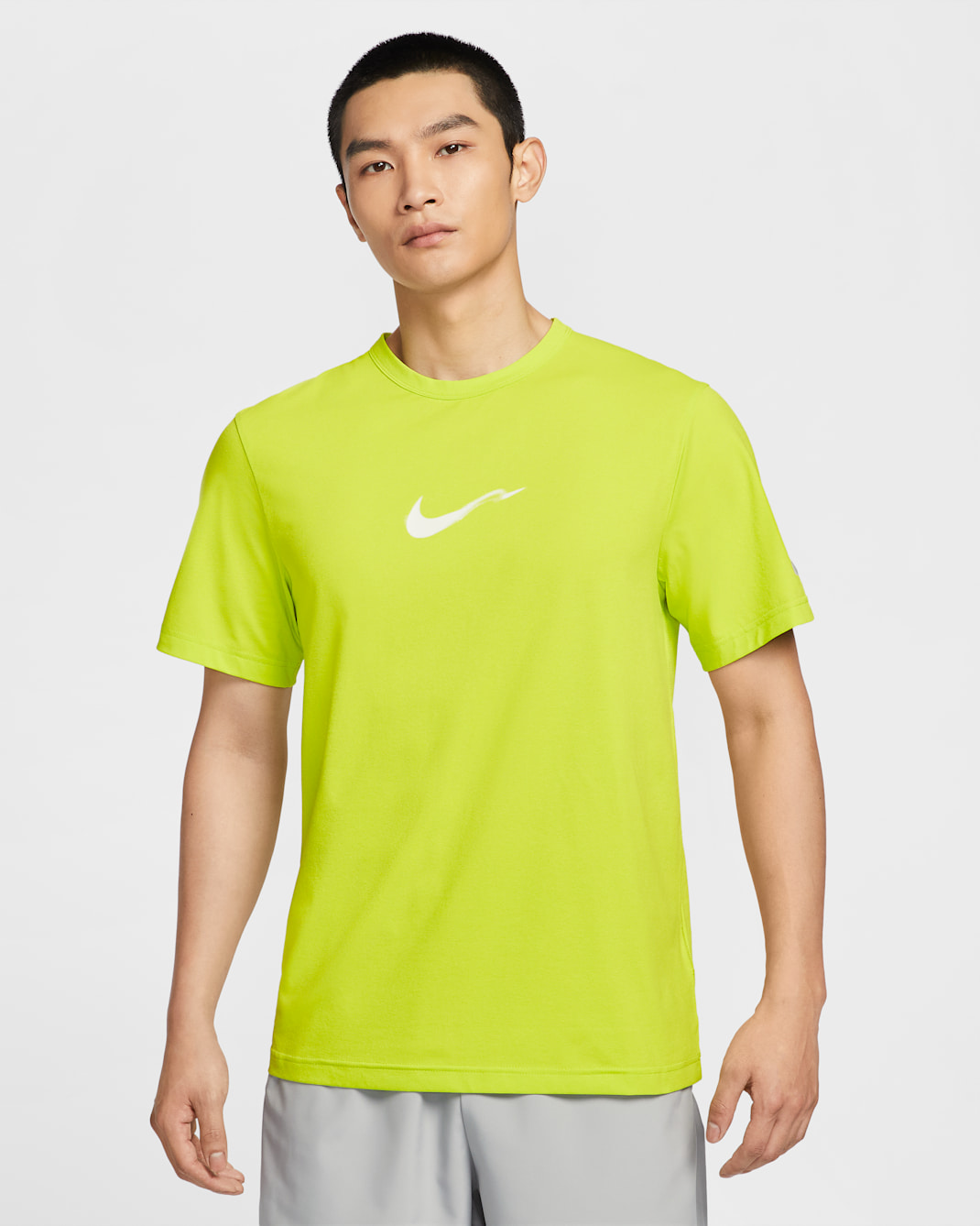 Nike Hyverse Men's Dri-FIT UV Short-Sleeve Top - Cyber/Summit White