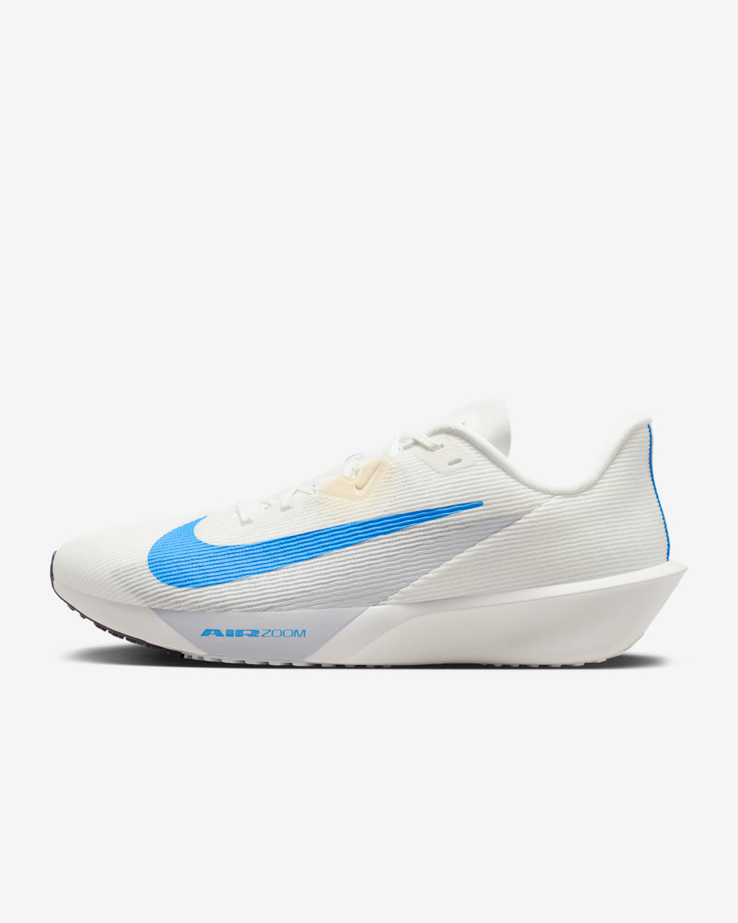 Nike Zoom Rival Fly 4 Men's Road Racing Shoes - Summit White/Obsidian/Pure Platinum/Blue Hero