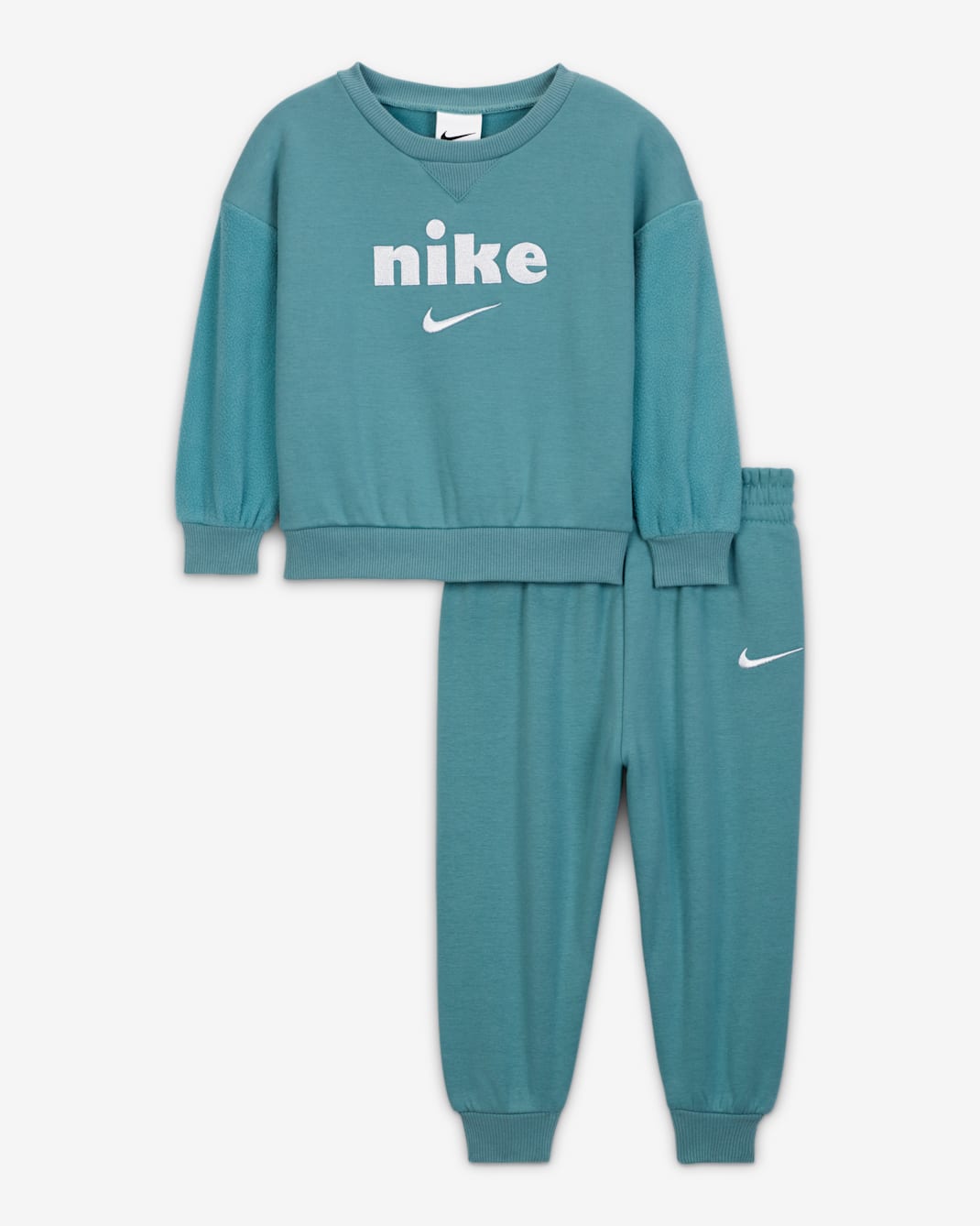 ナイキ コージー コンフォート ベビー ツーピース クルー セットアップ - デニムターコイズ
