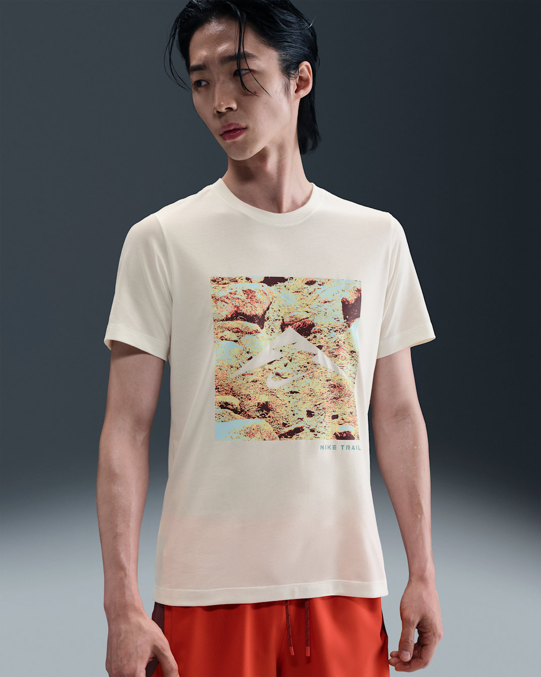 Nike Men's Dri-FIT Trail Running T-Shirt - Sail