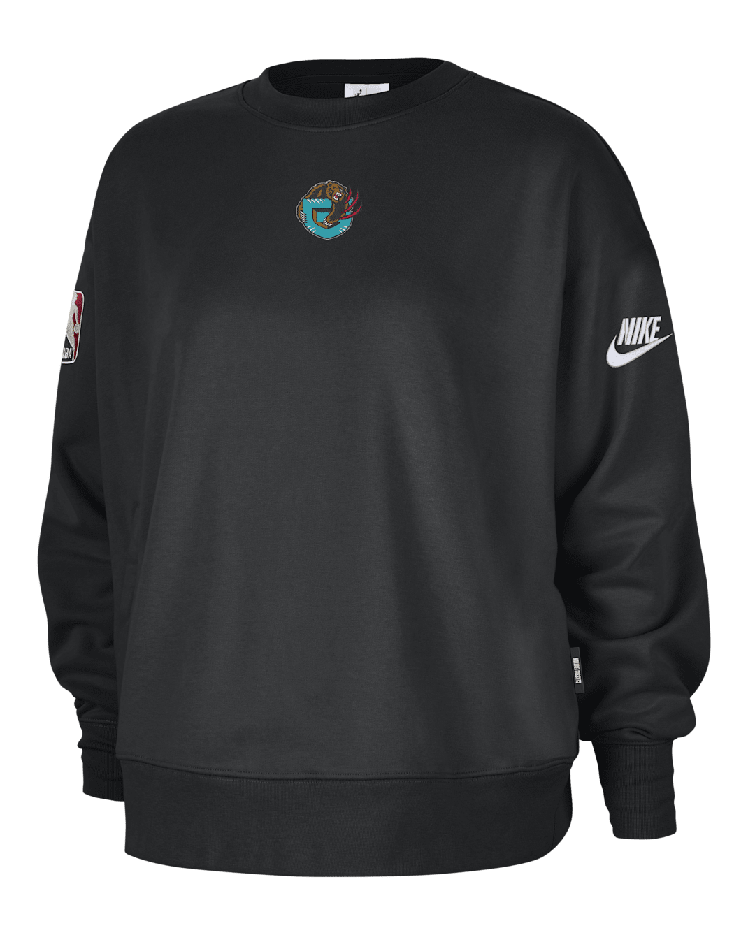 Memphis Grizzlies Hardwood Classics Women's Nike NBA Phoenix Fleece Premium Crewneck Sweatshirt - Black