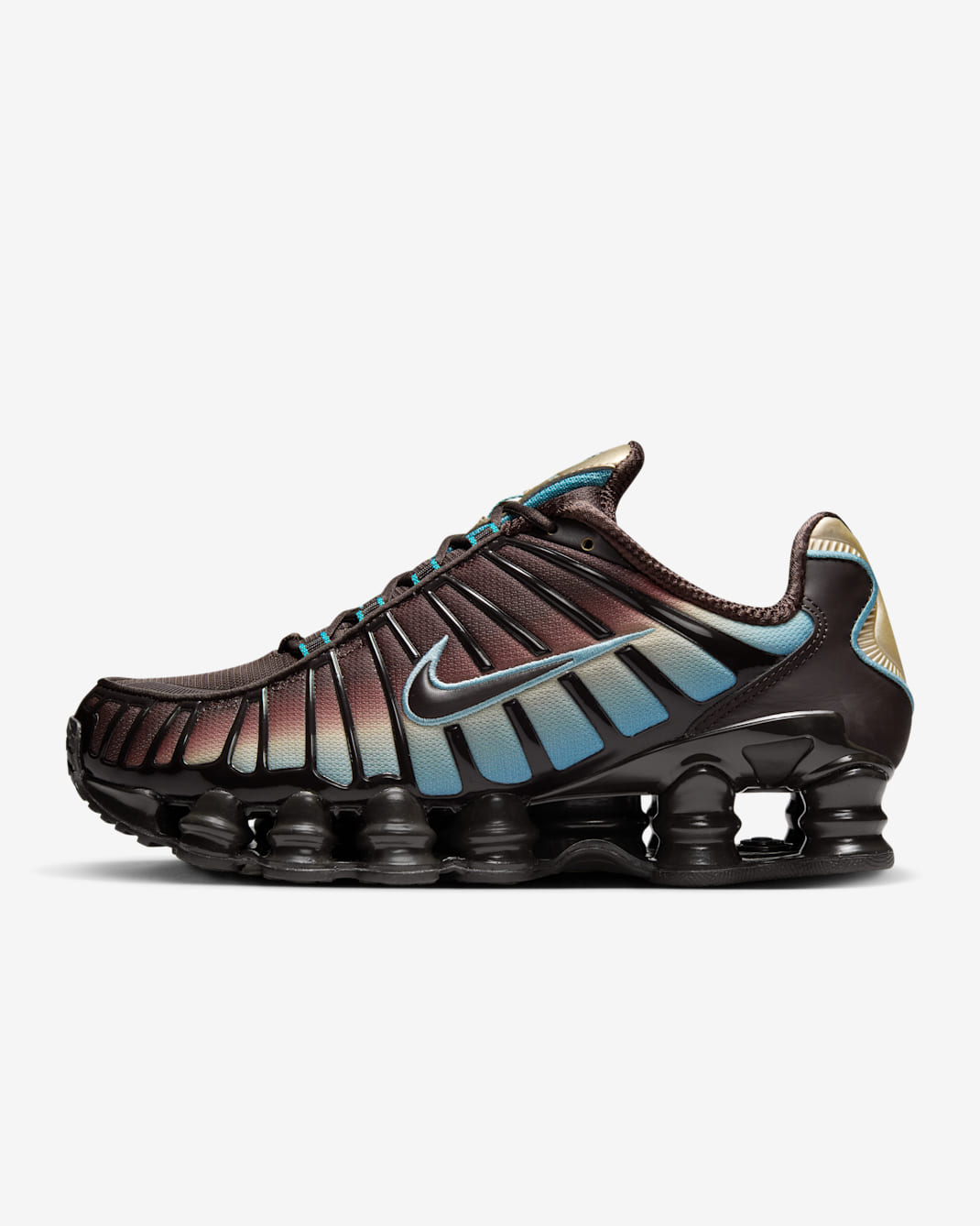 Nike Shox TL Women's Shoes - Velvet Brown/Desert Khaki/Denim Turquoise