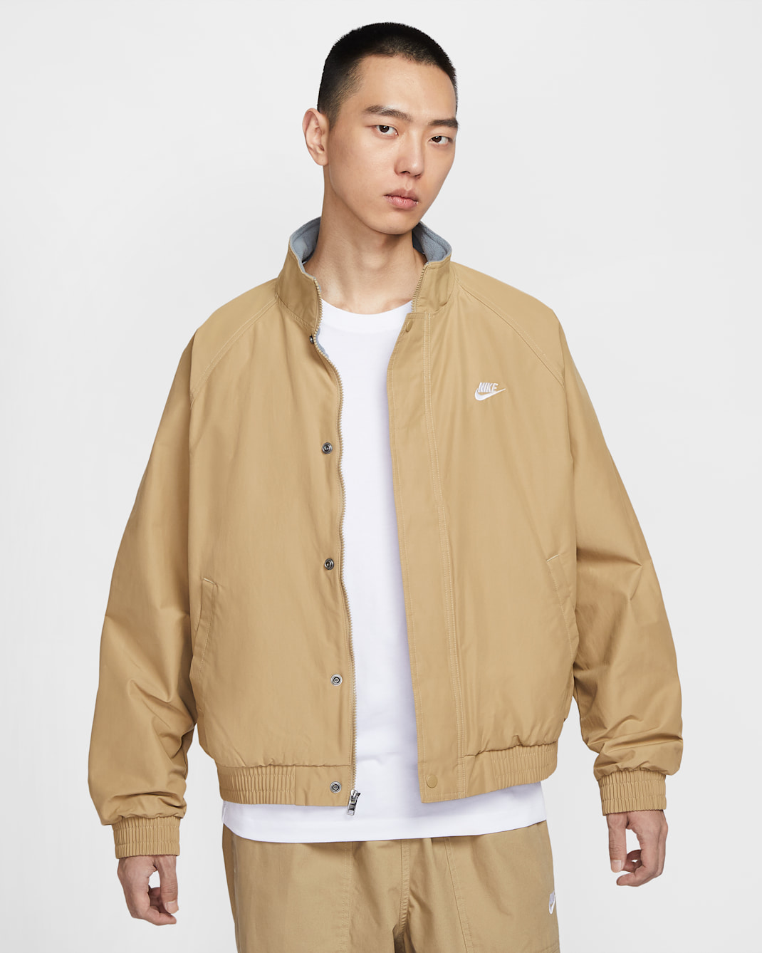 Nike Club Futura Men's Jacket - Parachute Beige/White