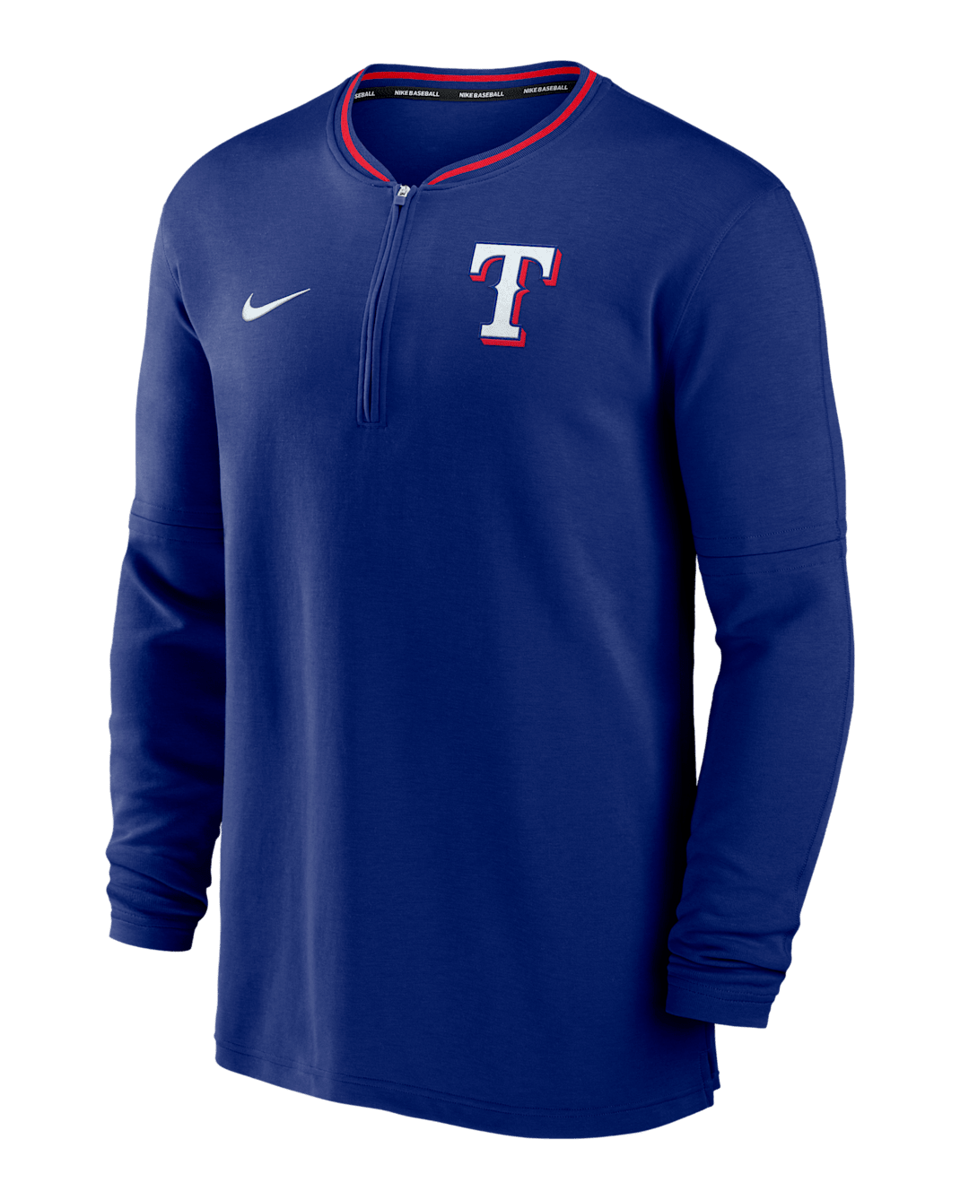 Texas Rangers Authentic Collection Men's Nike Dri-FIT MLB 1/2-Zip Long-Sleeve Top - Royal
