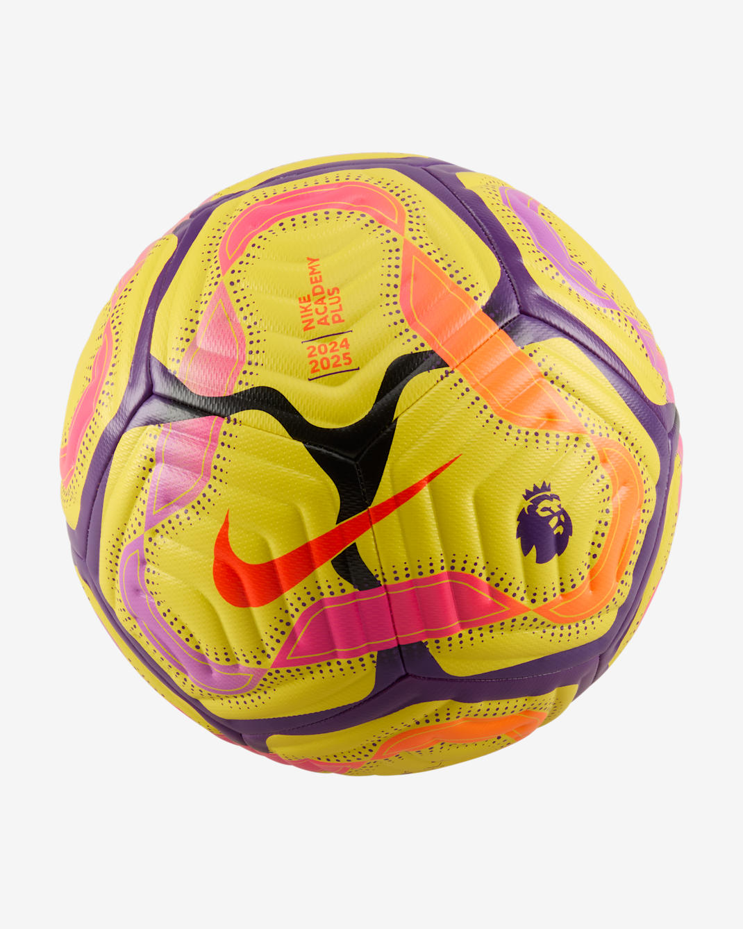 Premier League Academy Plus Nike Football - Yellow/Disco Purple/Fierce Pink/Bright Crimson