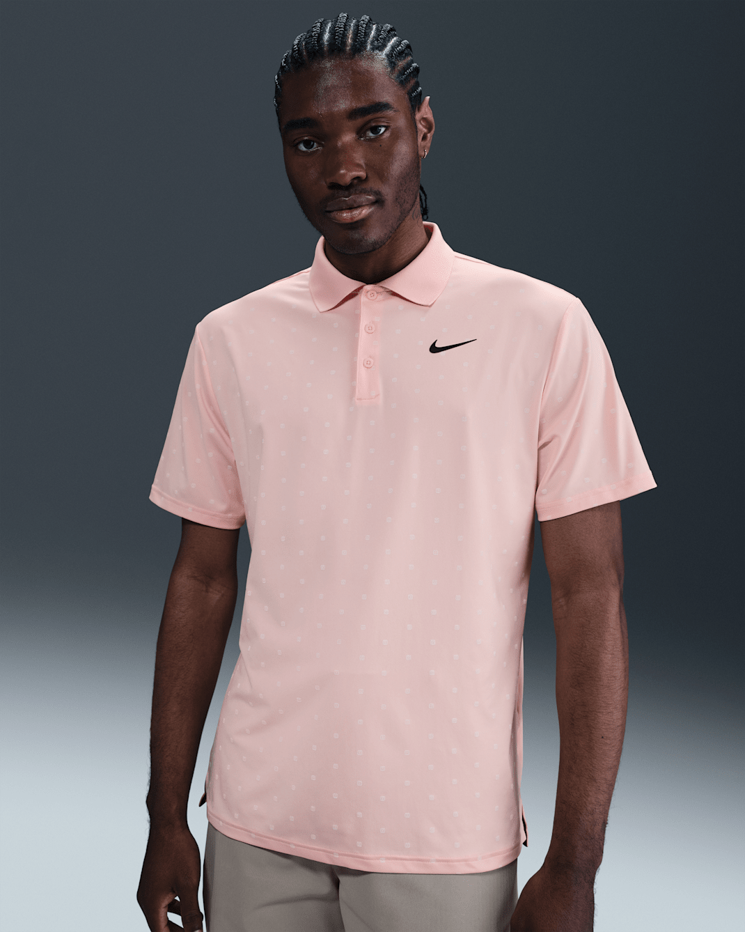 Nike Tour Men's Dri-FIT Golf Polo - Pink Bloom/Black