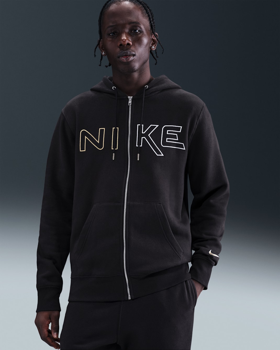 Nike Sportswear Club Men's Full-Zip Fleece Hoodie - Black