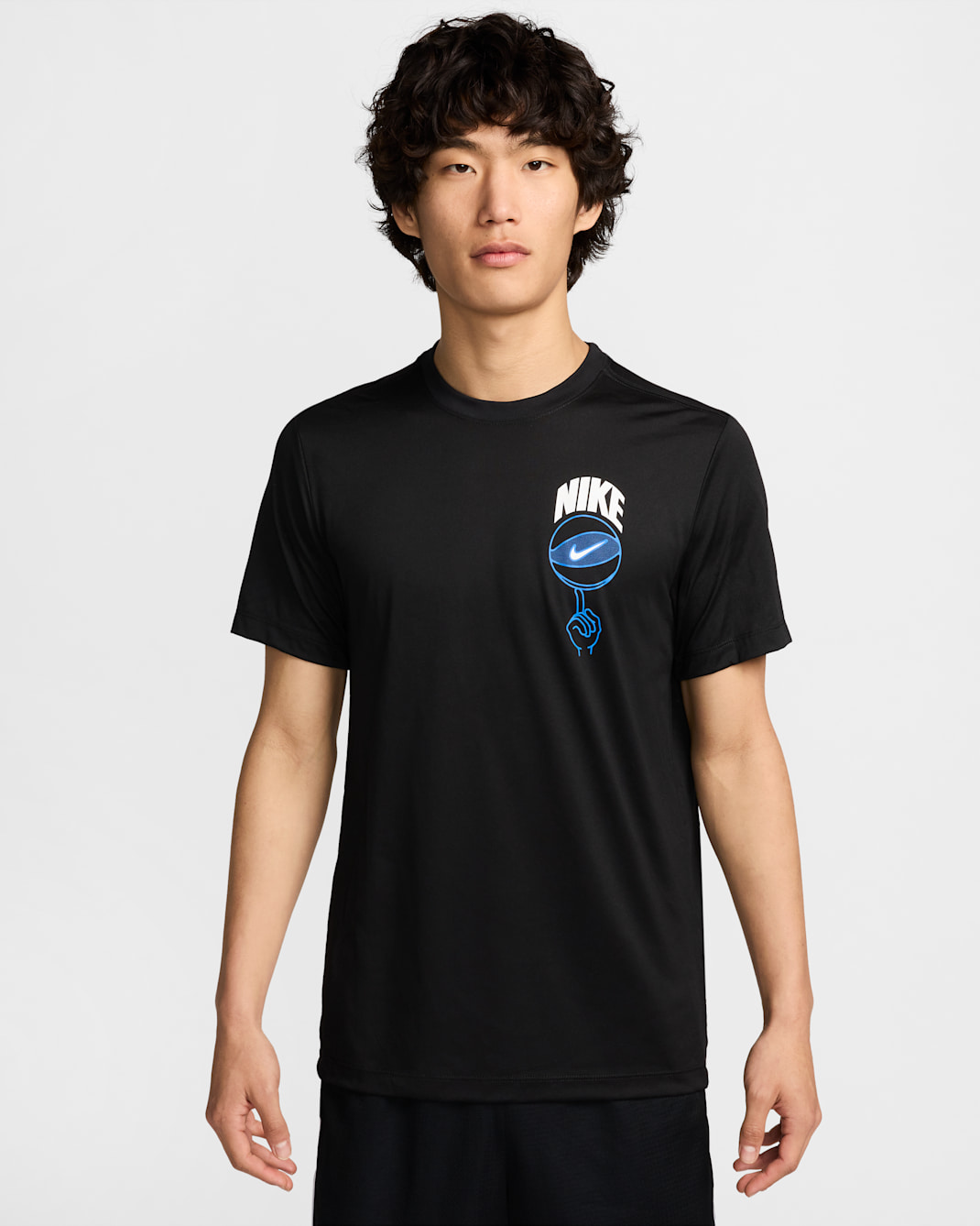 Nike Men's Dri-FIT Basketball T-Shirt - Black