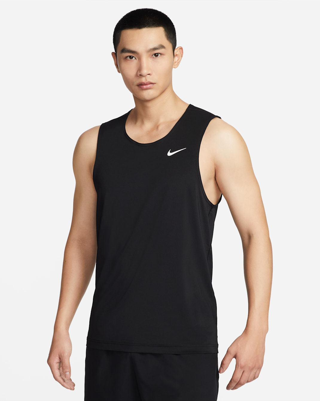 Nike Dri-FIT Ready Men's Fitness Tank Top - Black/Cool Grey/White