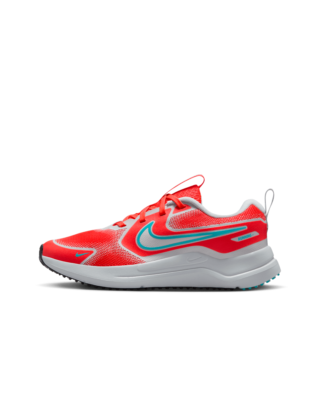 Nike Cosmic Runner Big Kids' Road Running Shoes - Bright Crimson/Pure Platinum/Black/Dusty Cactus