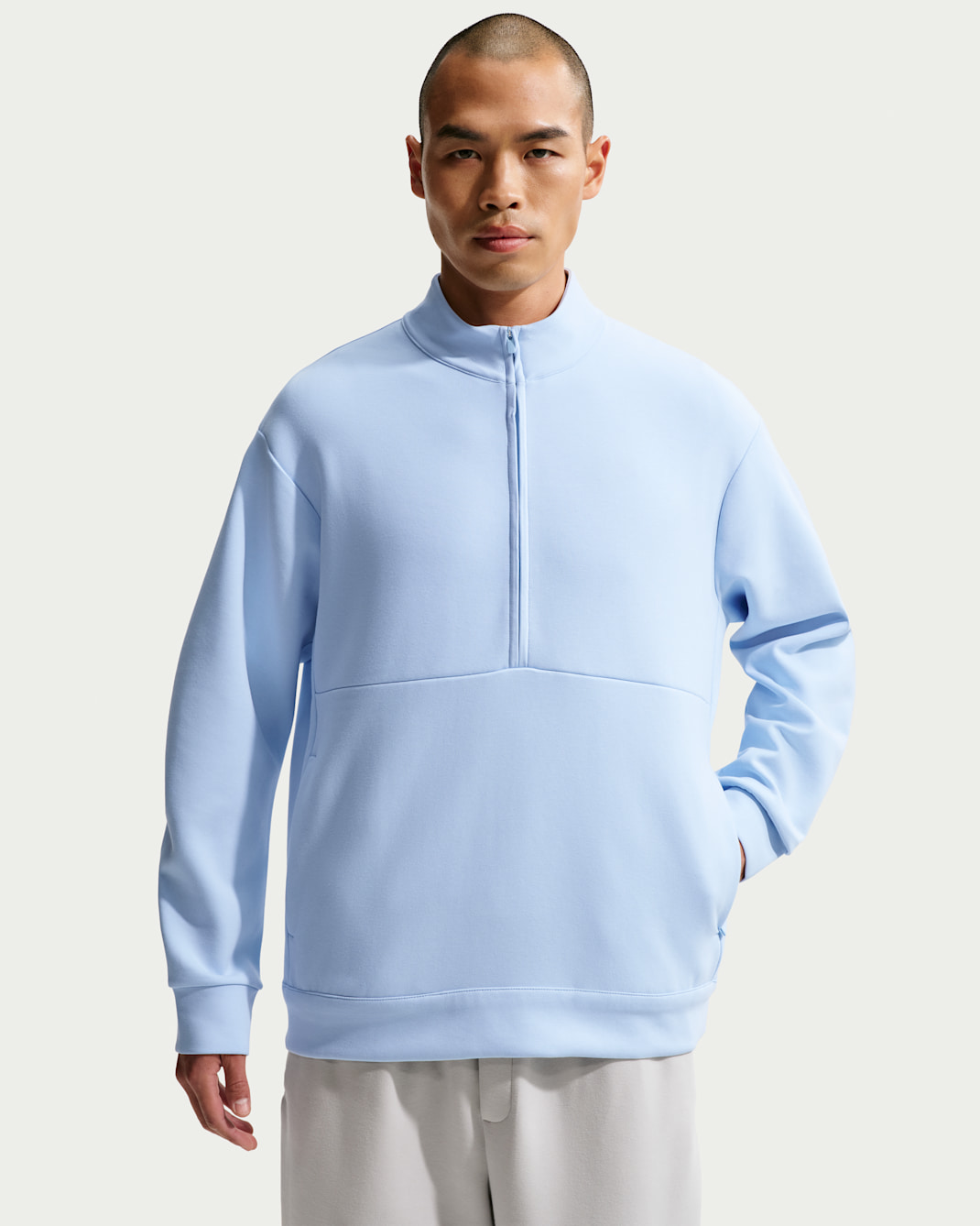 ナイキ 24.7 ImpossiblySoft メンズ Dri-FIT 1/2ジップ トップ - セレスタインブルー/サイキックブルー