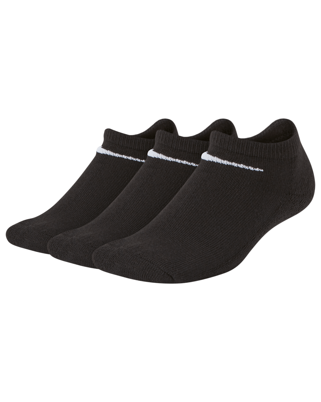 Nike Younger Kids' No-Show Socks (3 Pairs) - Black
