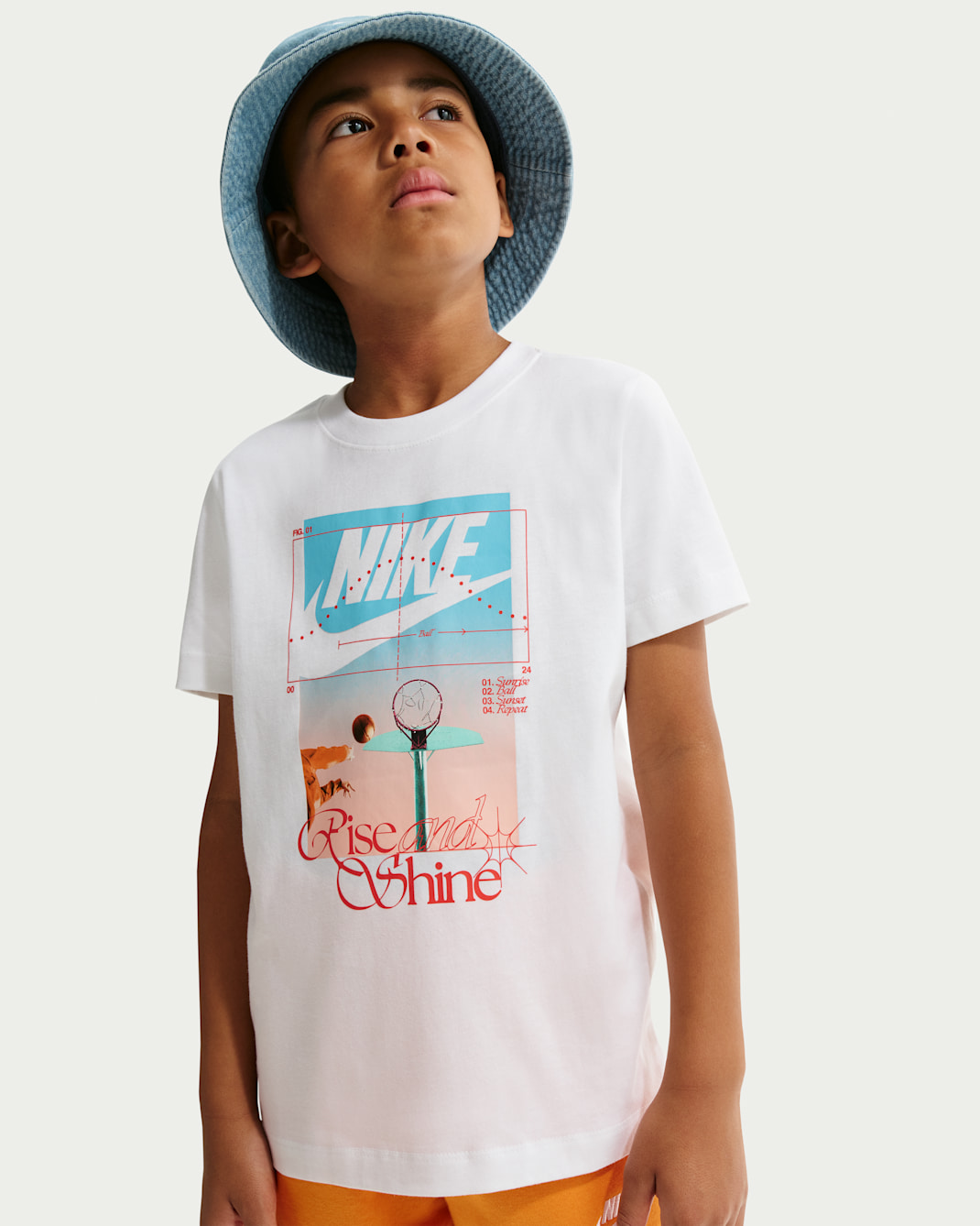 Nike Sportswear Big Kids' T-Shirt - White