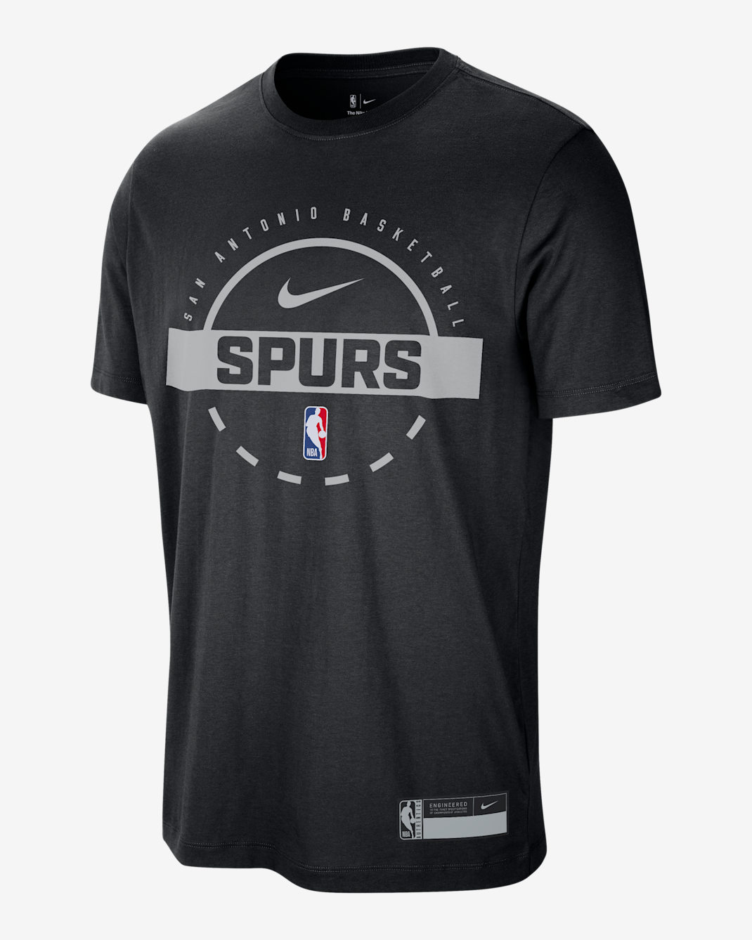 San Antonio Spurs Authentics Men's Nike Dri-FIT NBA Training T-Shirt - Black