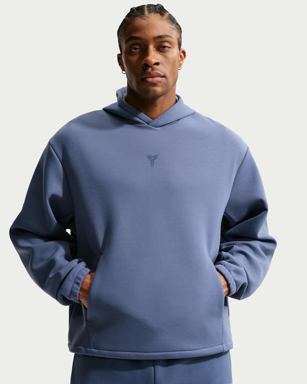 Sudadera con gorro sin cierre de básquetbol Nike Dri-FIT para hombre Kobe - Azul difuso/Azul difuso