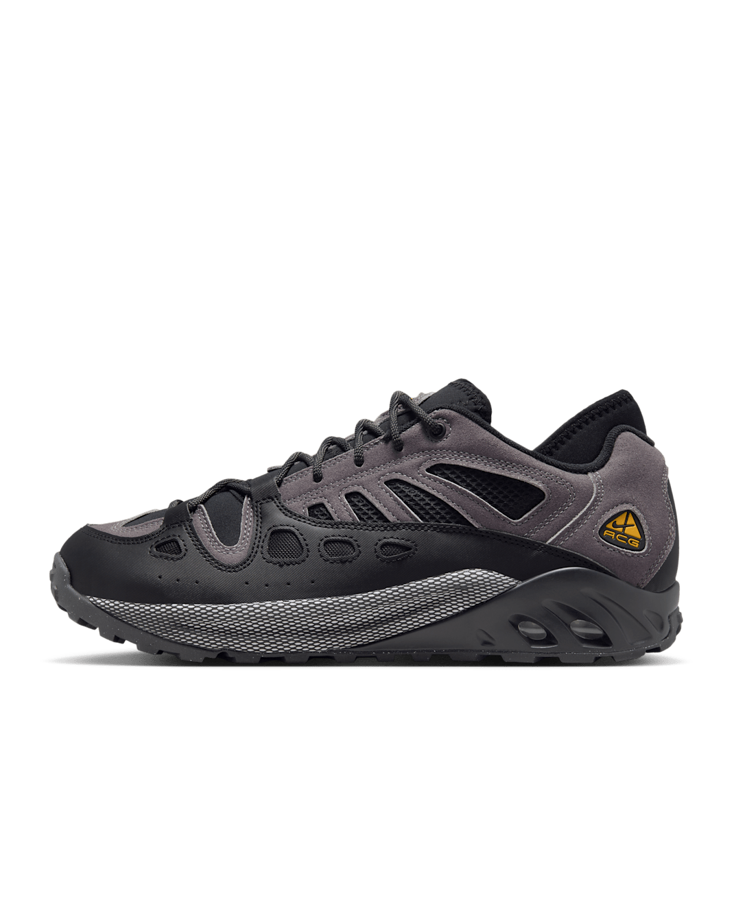 Tenis para hombre Nike ACG Air Exploraid - Grafito claro/Negro/Polvo fotón/Oro cañón