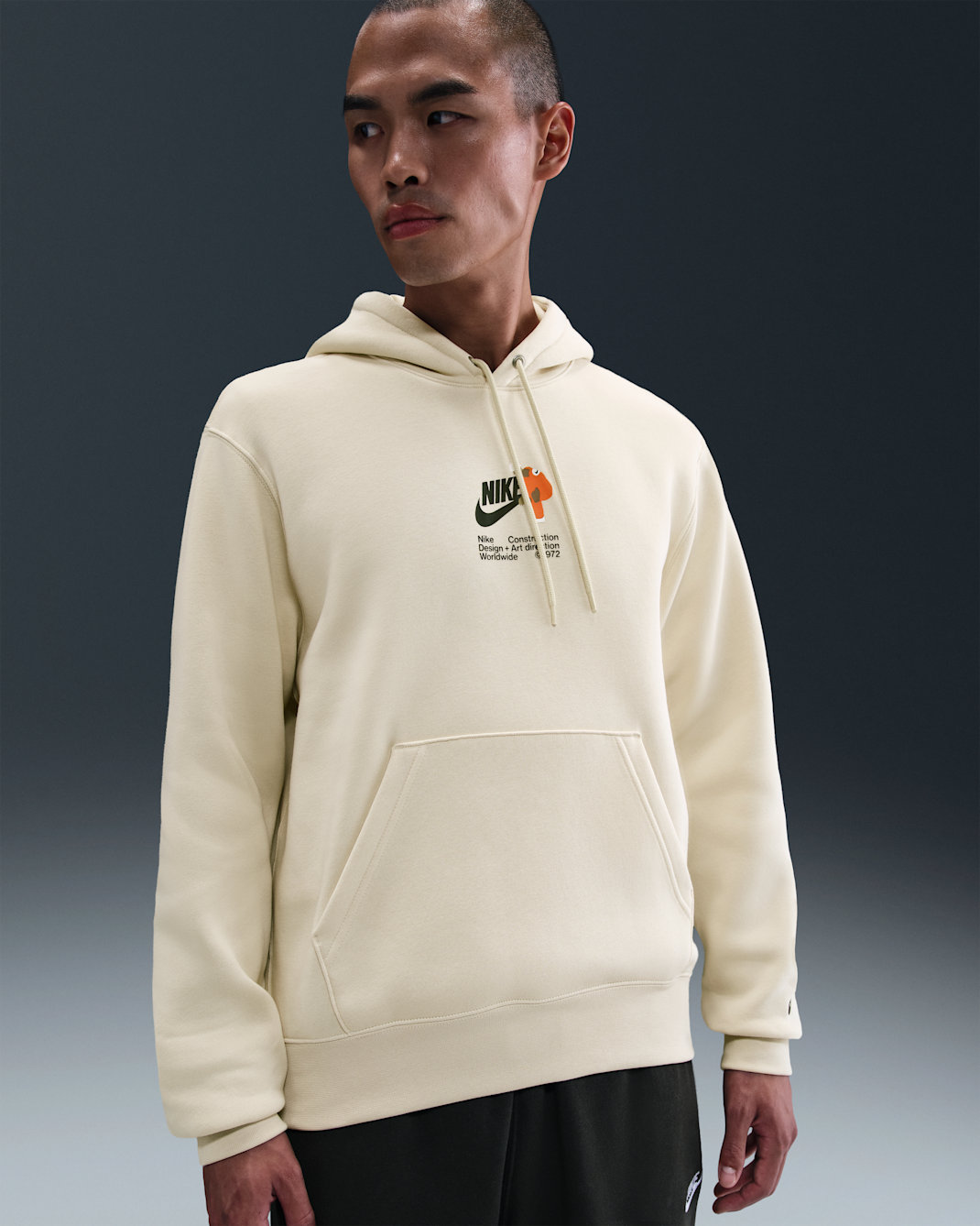 나이키 스포츠웨어 클럽 남성용 플리스 풀오버 후디 - 라이트 카키/라이트 카키