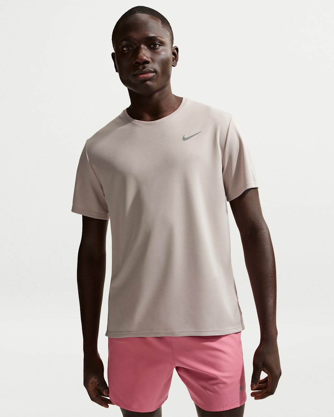 Nike Miler Men's Dri-FIT UV Short-Sleeve Running Top - Moon Particle