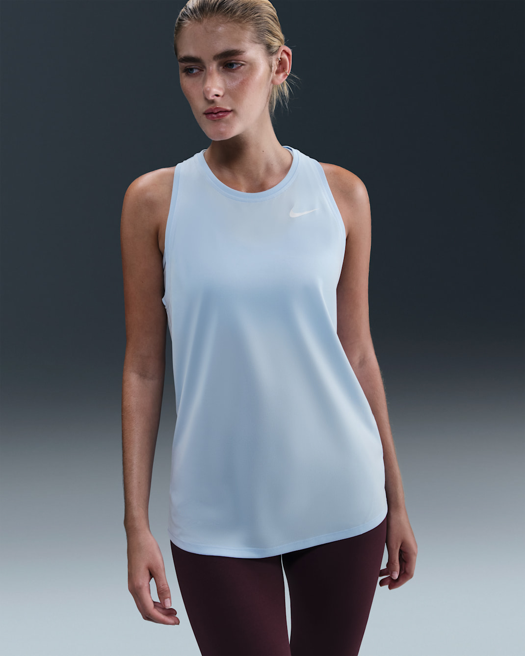 Nike Dri-FIT Women's Training Tank - Celestine Blue/White