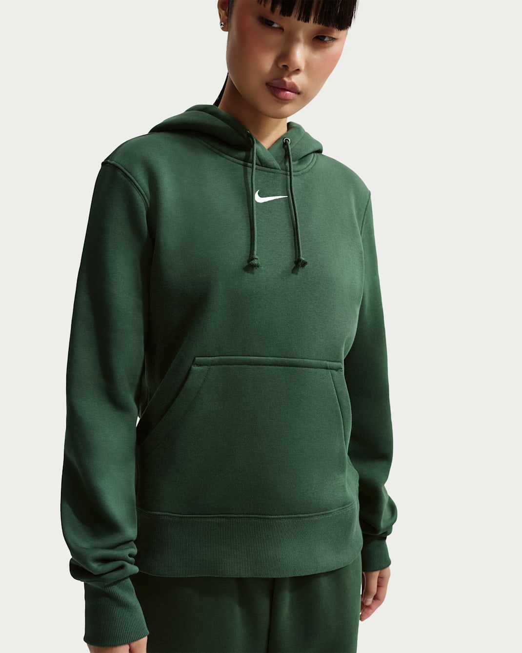 Nike Sportswear Phoenix Fleece hettegenser til dame - Fir/Sail