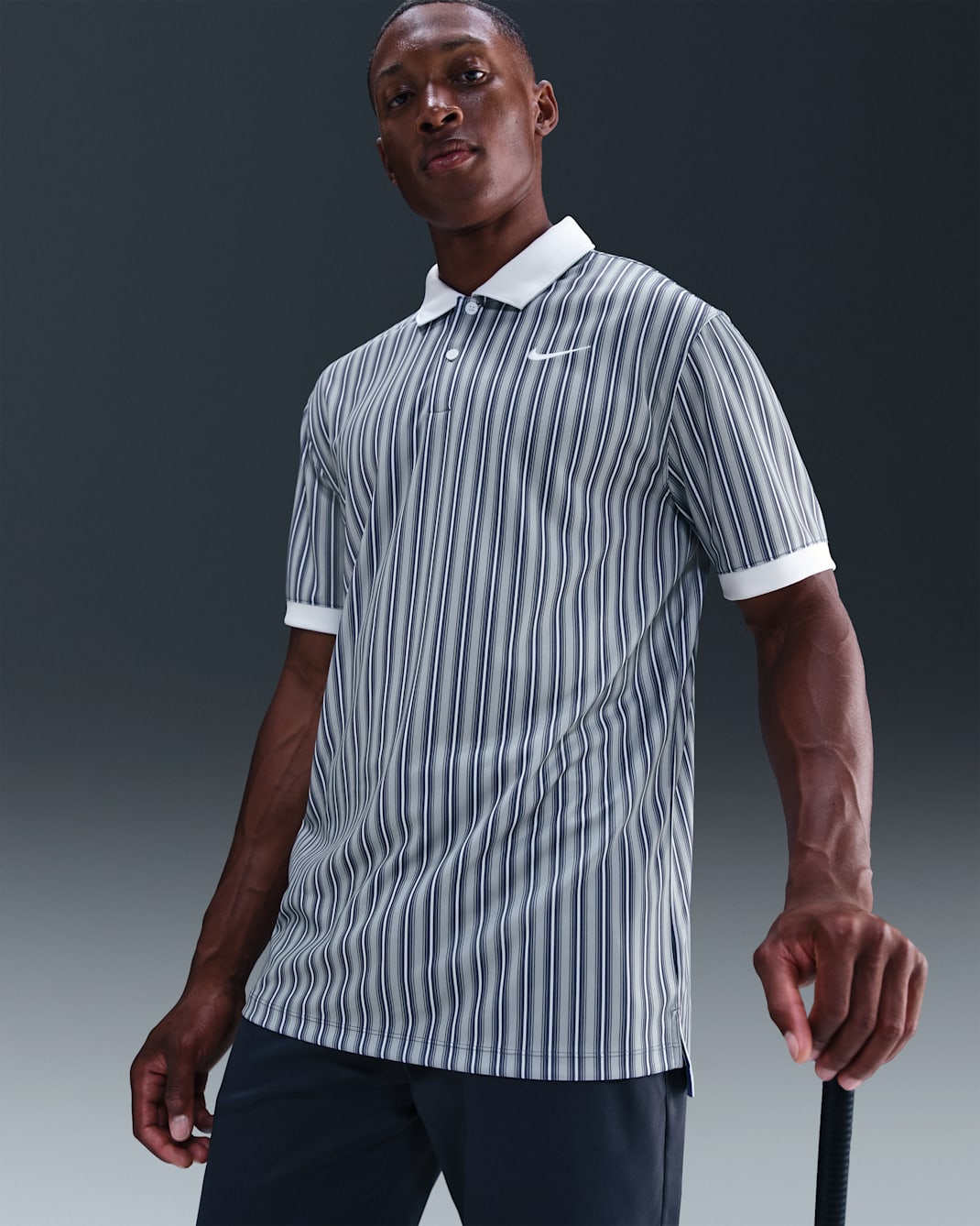 Nike Victory+ Men's Dri-FIT Golf Polo - Wolf Grey/White/White