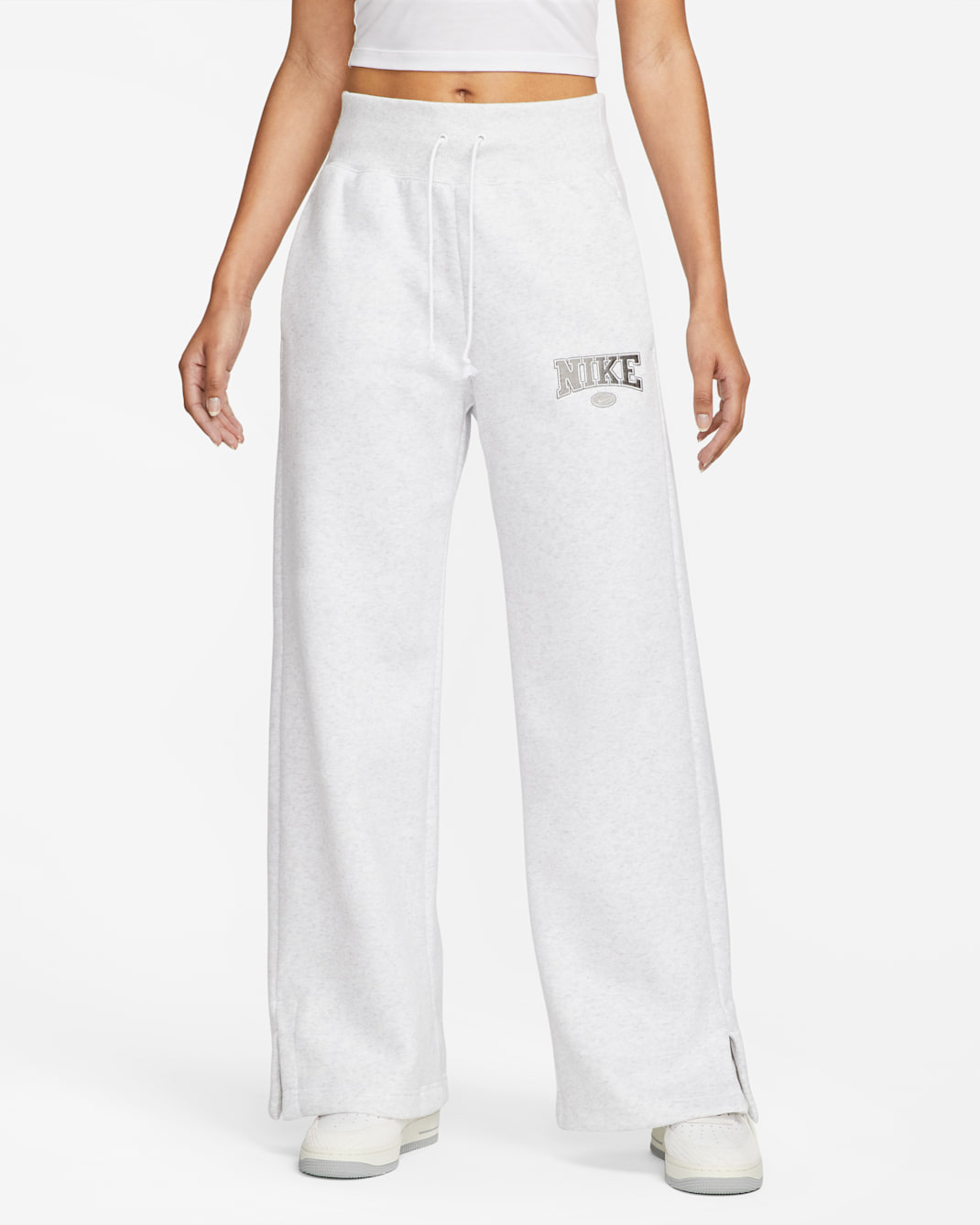 Nike Sportswear Phoenix Fleece Women's High-Waisted Wide-Leg Sweatpants - Birch Heather